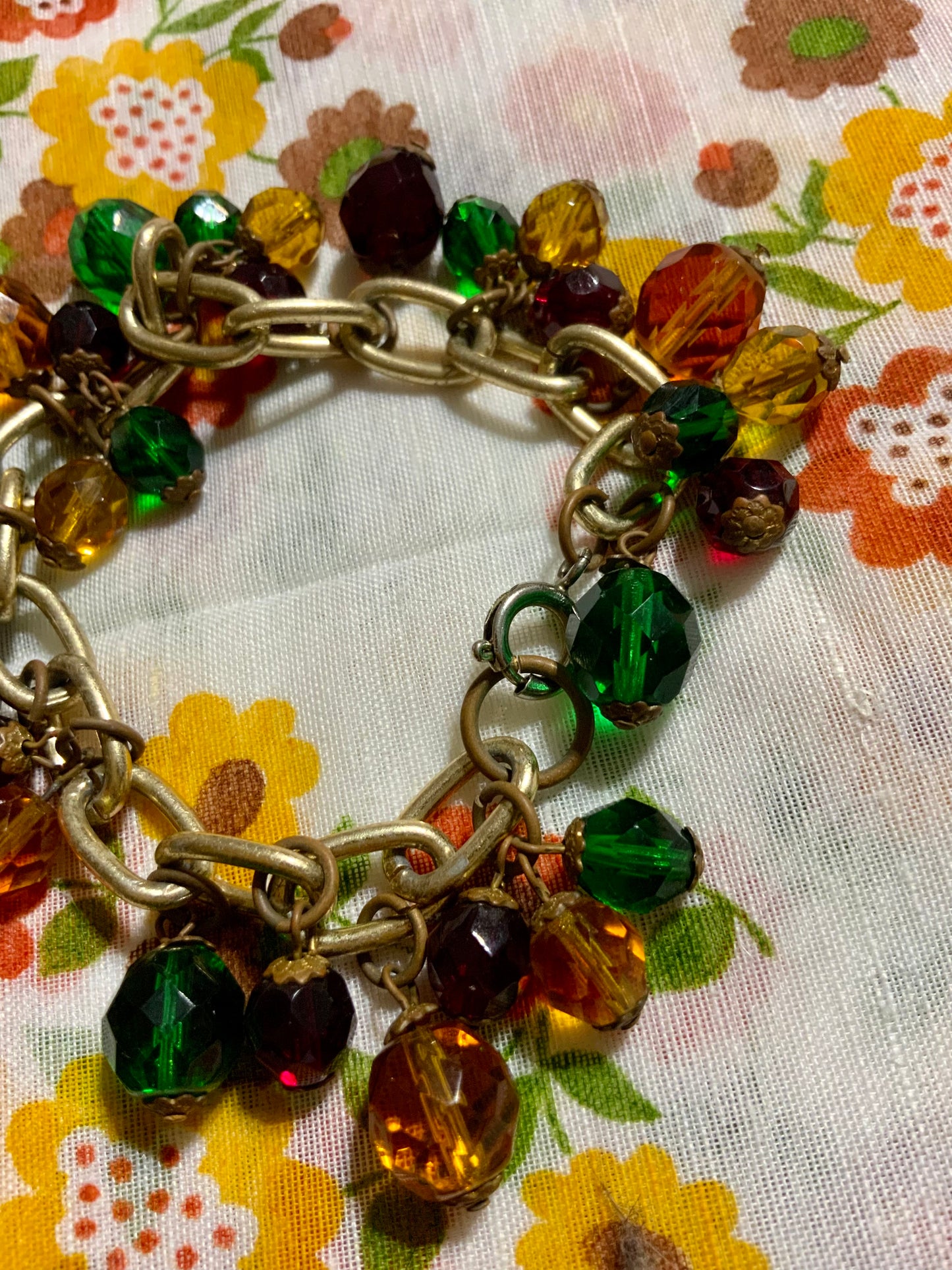 Bracelet Chaîne Breloques Magnifique Vintage 🌺