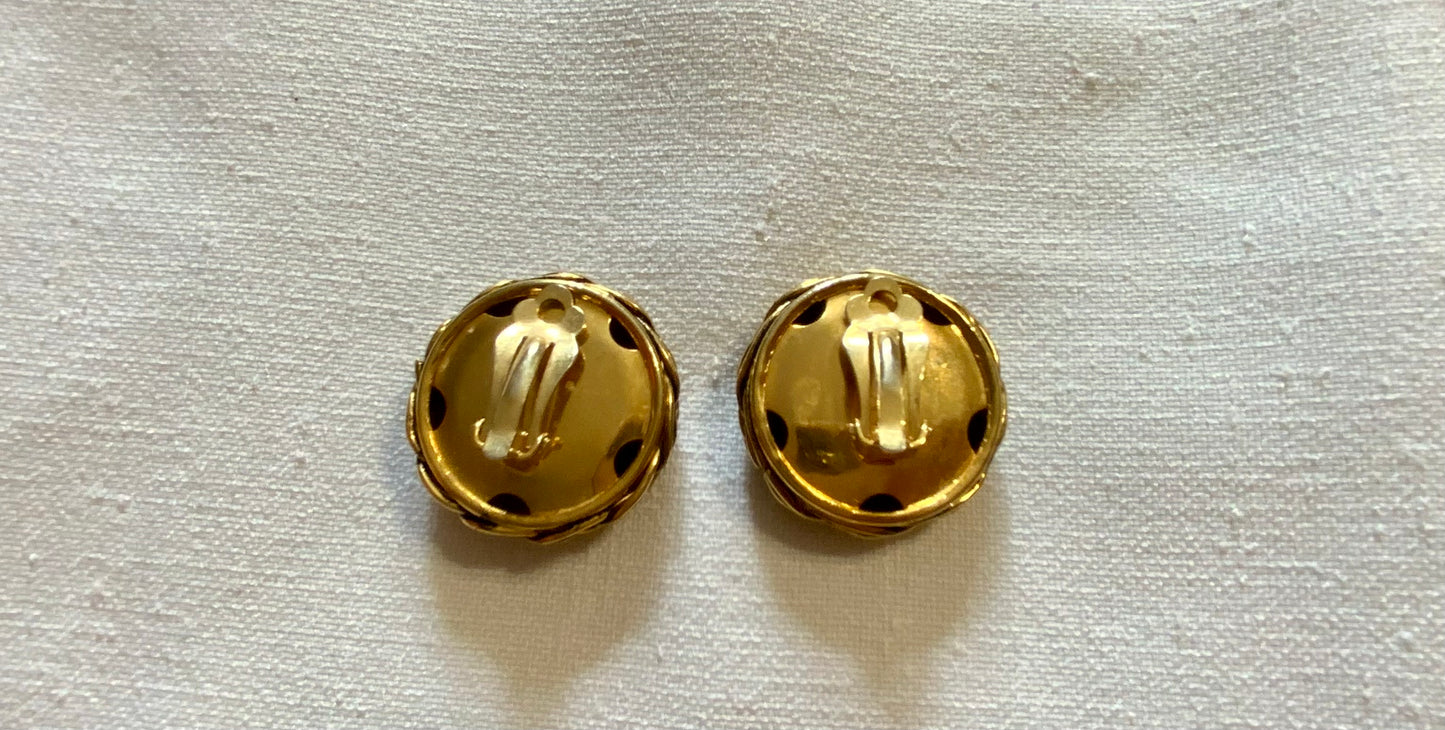 Boucles d’oreilles Chic Métal Vintage 1980/90
