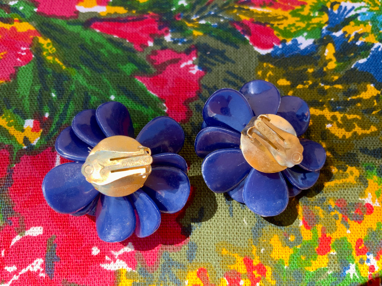 Accessoire Bijoux Boucles d’oreilles Fleurs Vintage 80