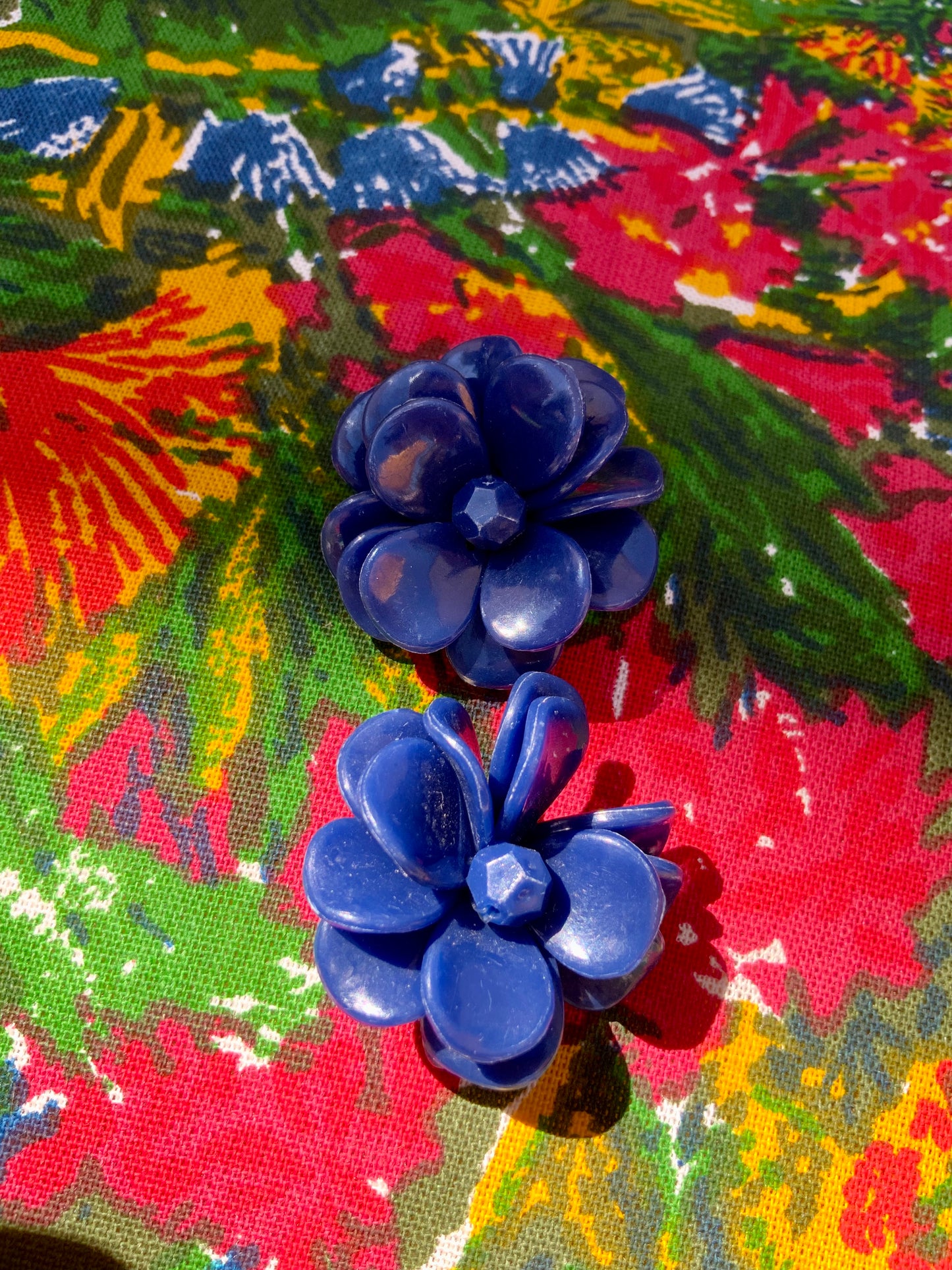 Accessoire Bijoux Boucles d’oreilles Fleurs Vintage 80