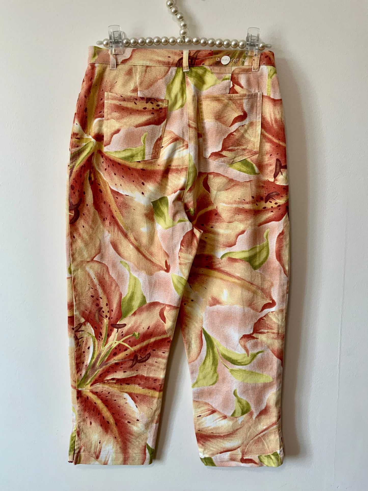 PantaCourt Été en coton Motifs Fleurs Vintage