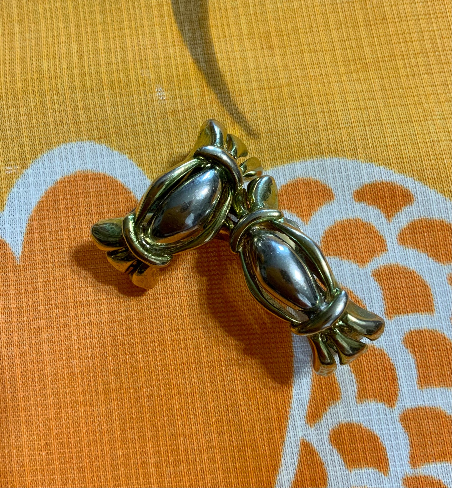 Boucles d’oreilles Métal doré et nacré Vintage Chic