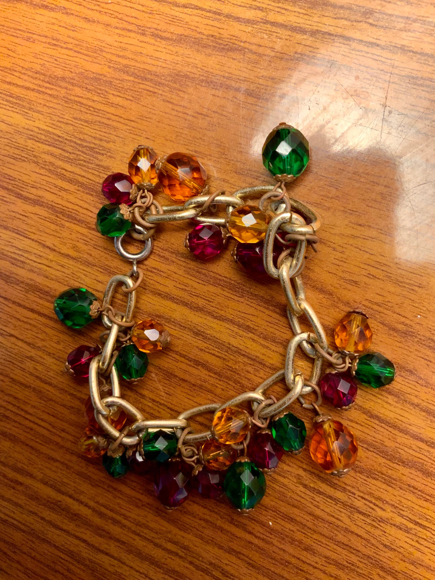 Bracelet Chaîne Breloques Magnifique Vintage 🌺