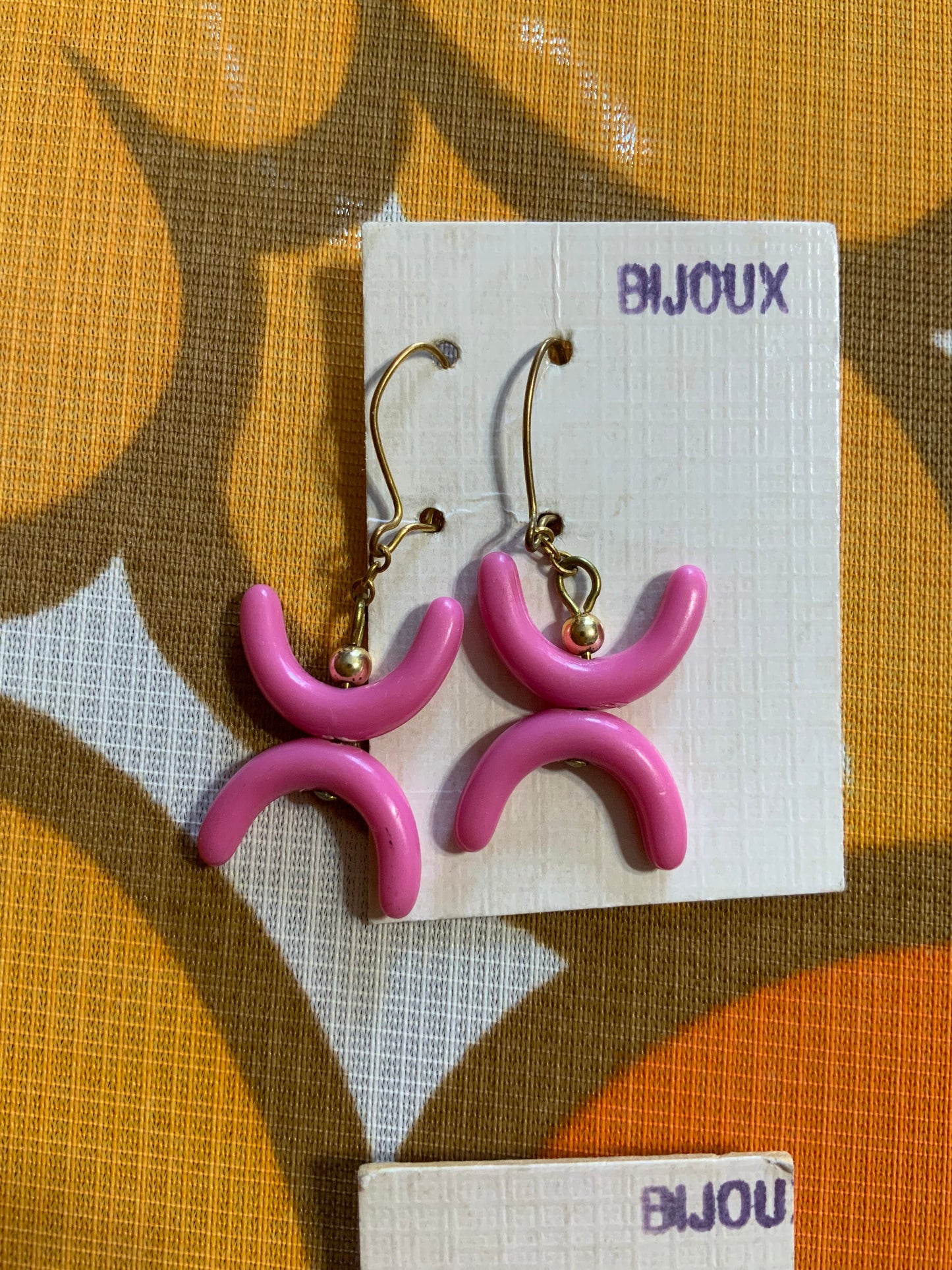 2 paires de boucles d’oreilles Vintage Stock Retro 1990