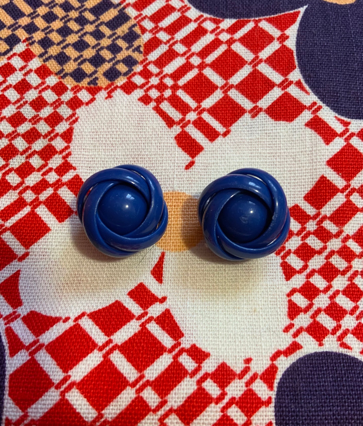 Boucles d’oreilles boules Vintage 1980