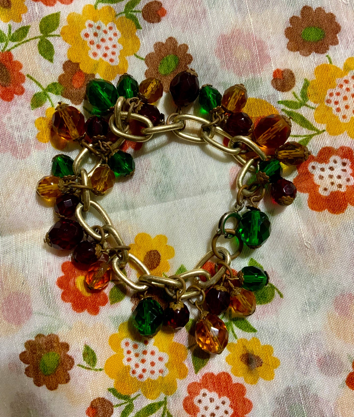 Bracelet Chaîne Breloques Magnifique Vintage 🌺