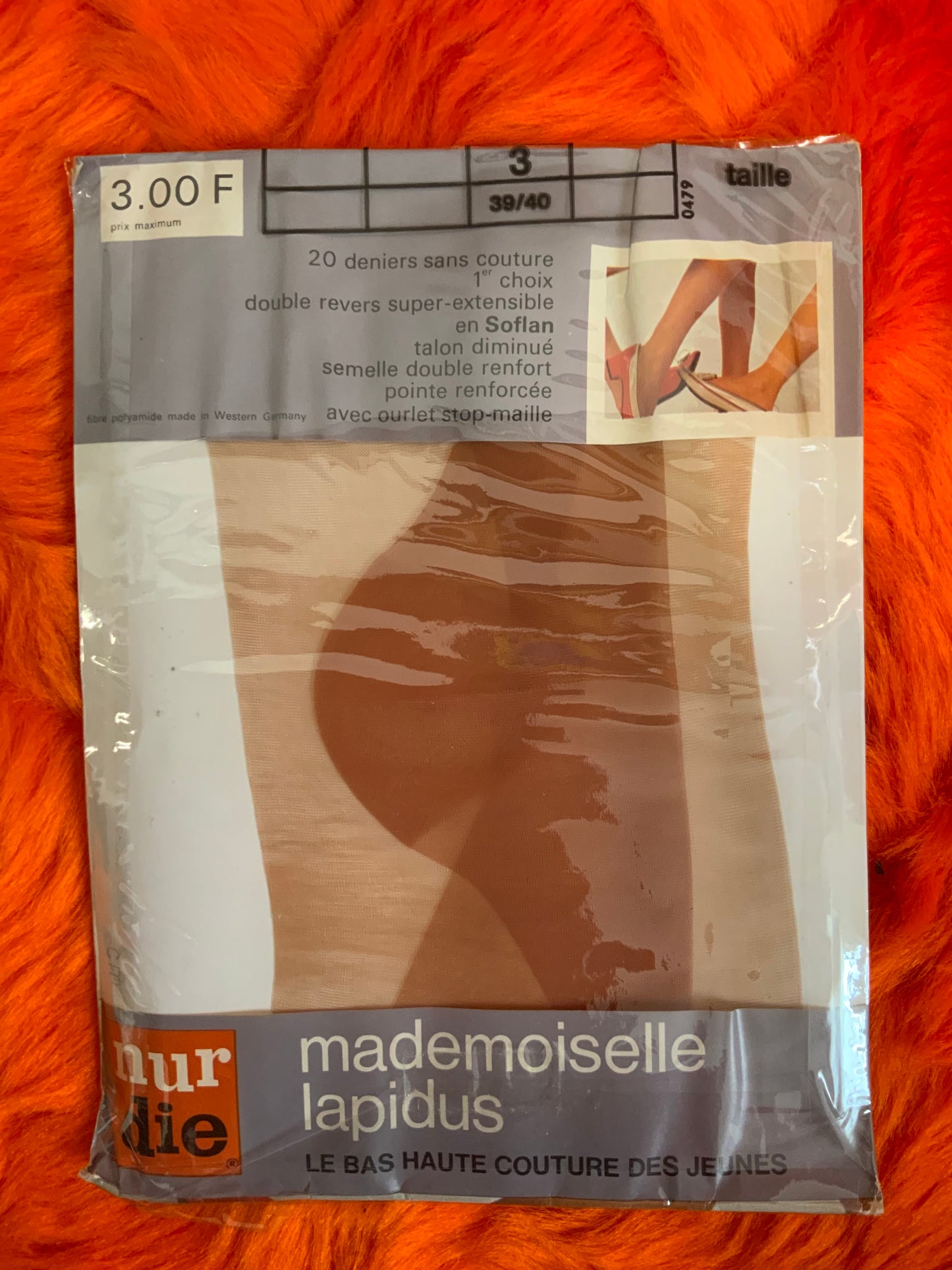 Bas Haute Couture Ted Lapidus Neufs DeadStock Vintage 1980