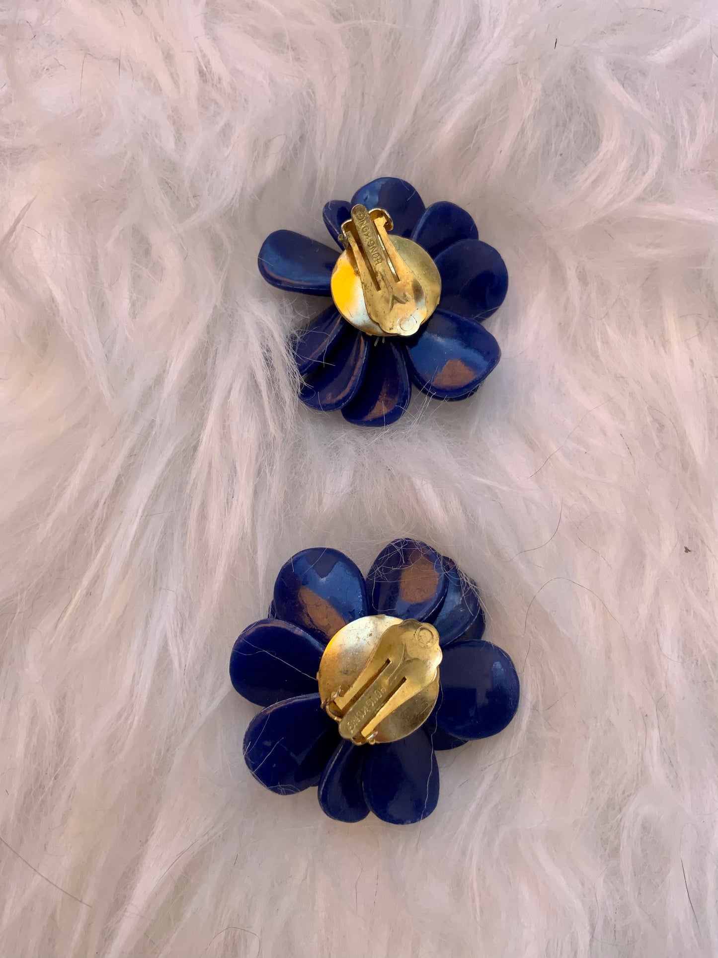 Accessoire Bijoux Boucles d’oreilles Fleurs Vintage 80