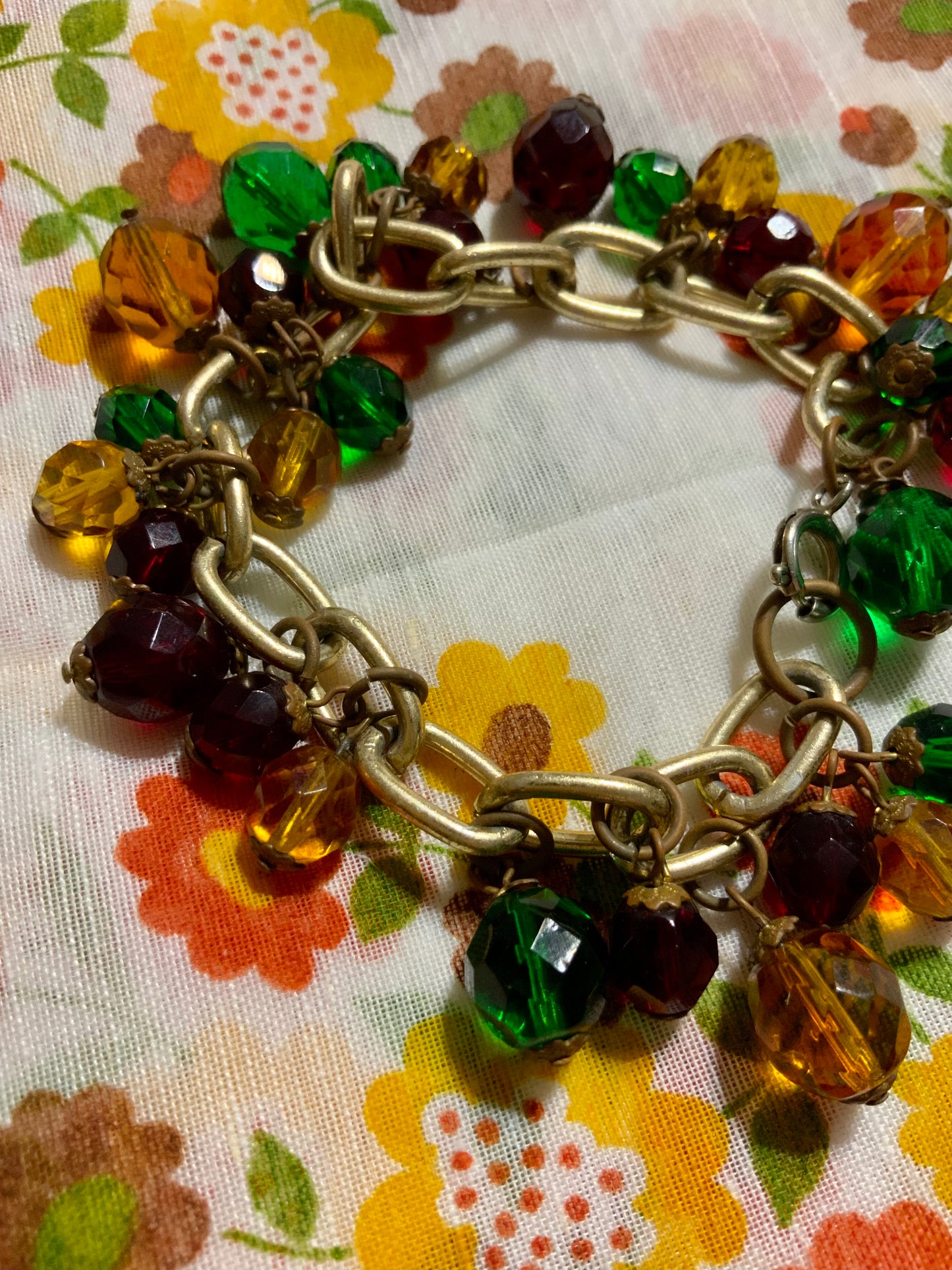 Bracelet Chaîne Breloques Magnifique Vintage 🌺