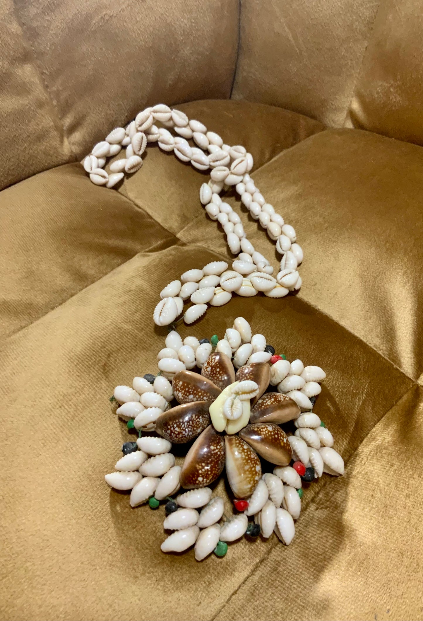 Collier coquillages Vintage 1970