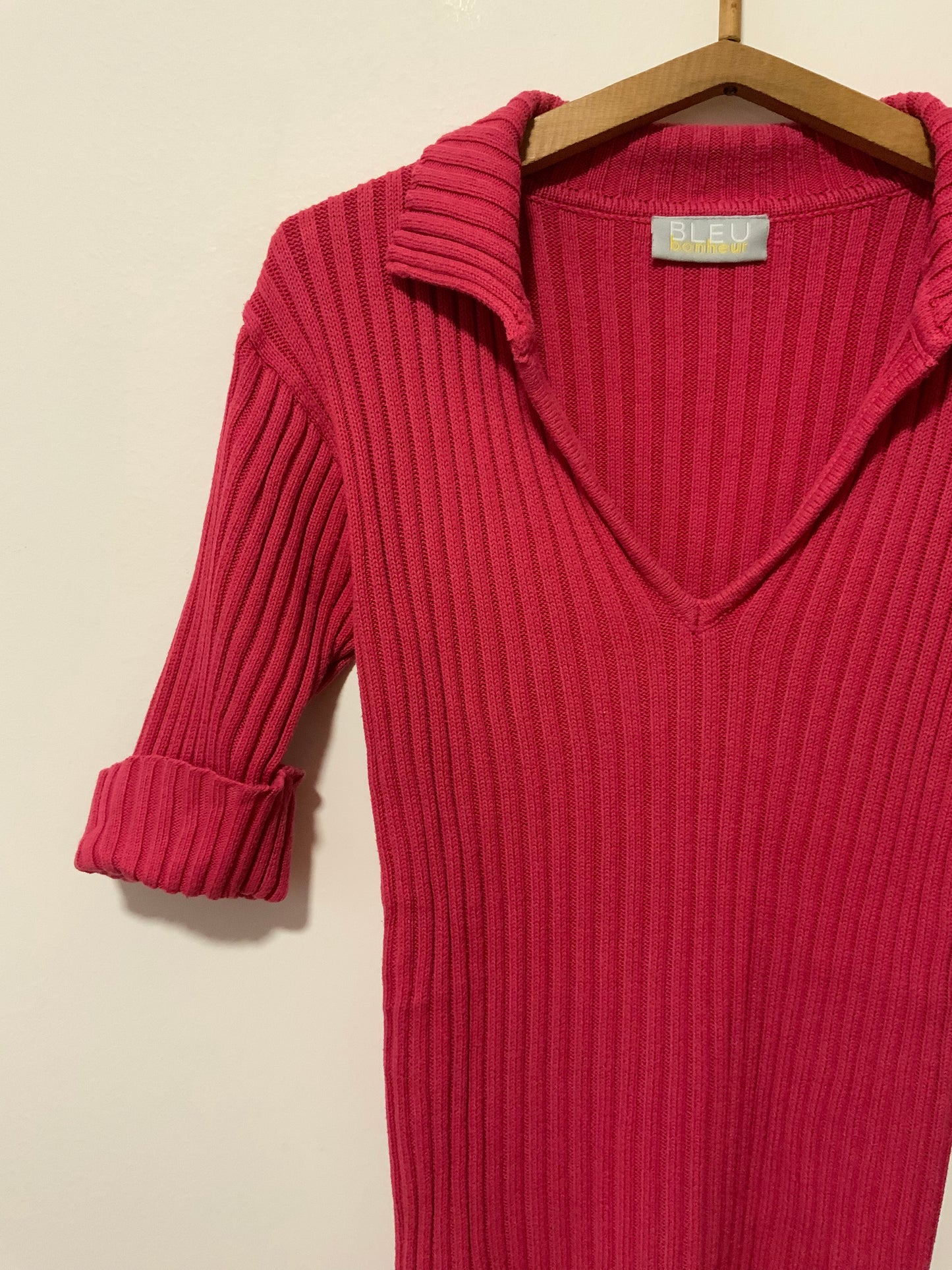 Pull Mailles Chaussettes Rose Vintage 1990