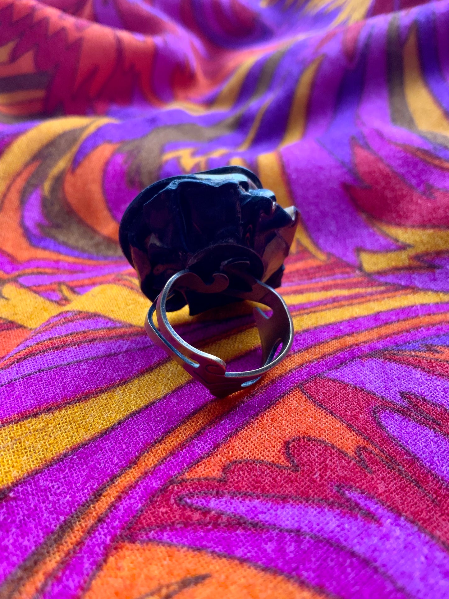 Bague résine Forme Fleur Ancienne Vintage