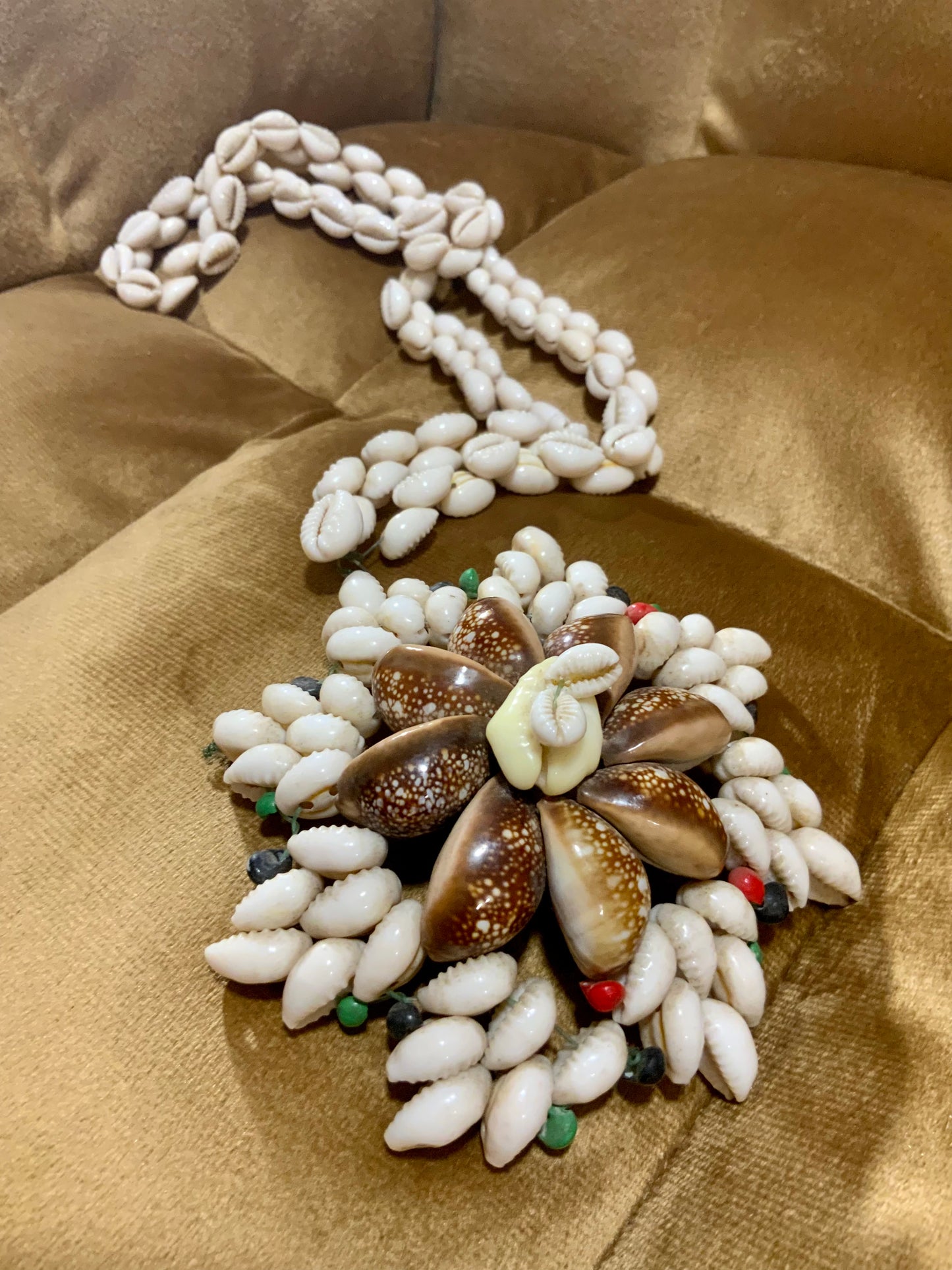 Collier coquillages Vintage 1970