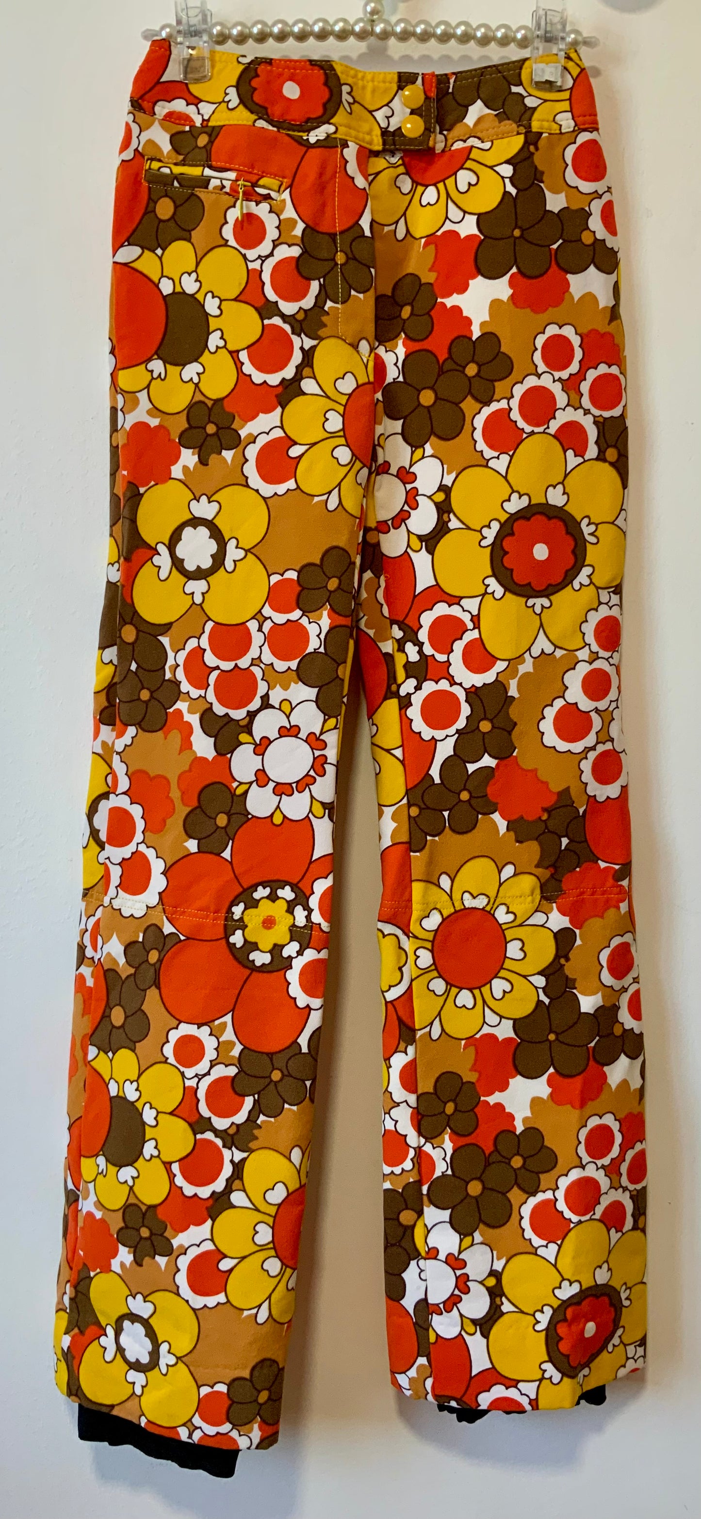 Colsenet Haut de gamme Ensemble Flowers power Vintage 1970 Pièce exceptionnelle- T32