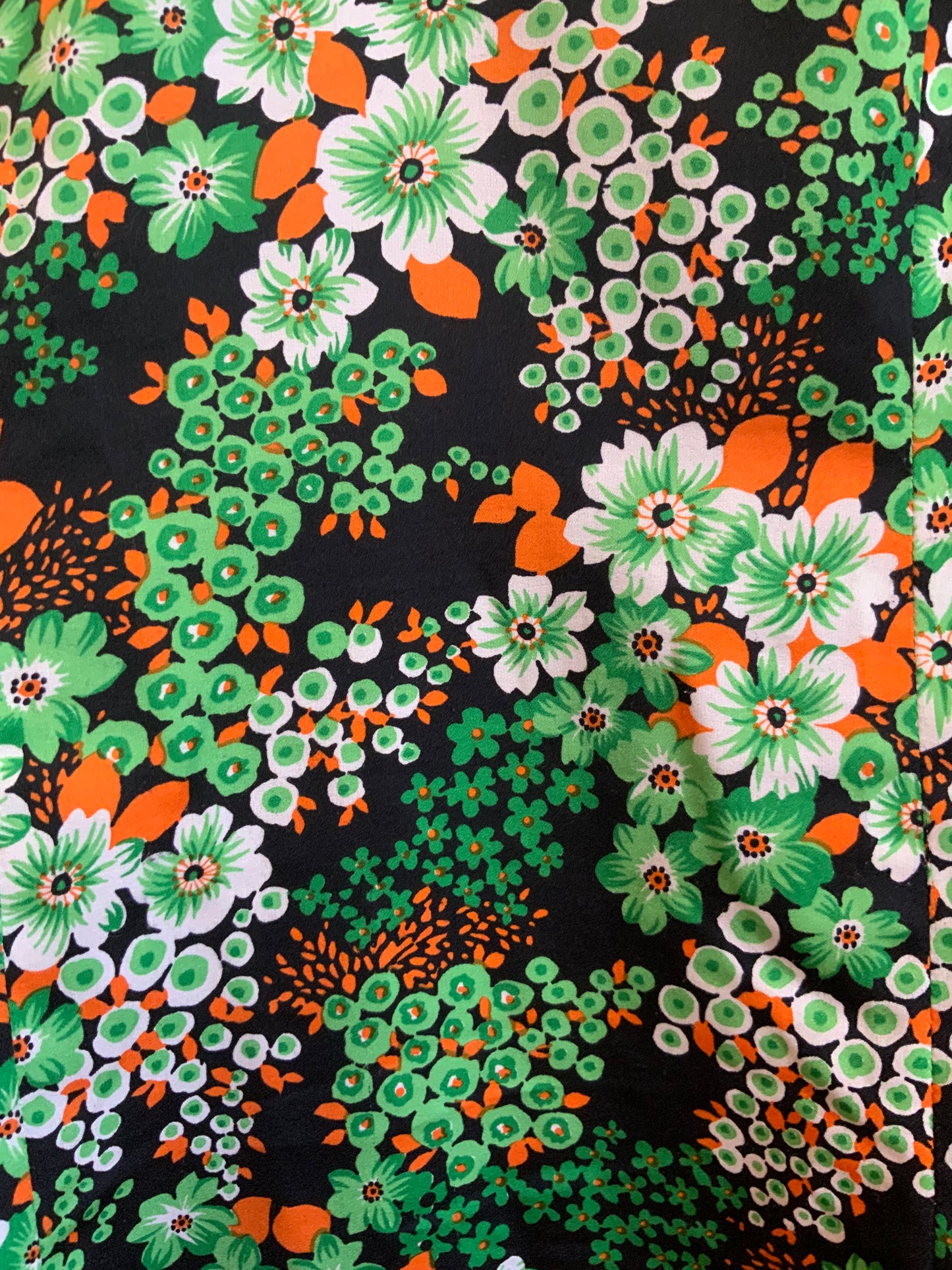 Robe a fleurs Confection création Vintage 1970- T46