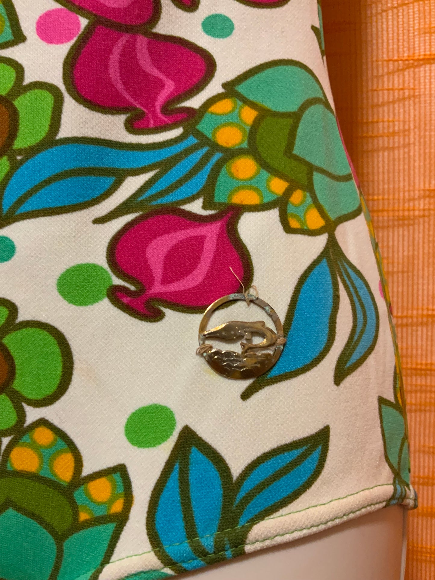 Maillot de bain à fleurs Psyché Vintage 1970/80- T38/40