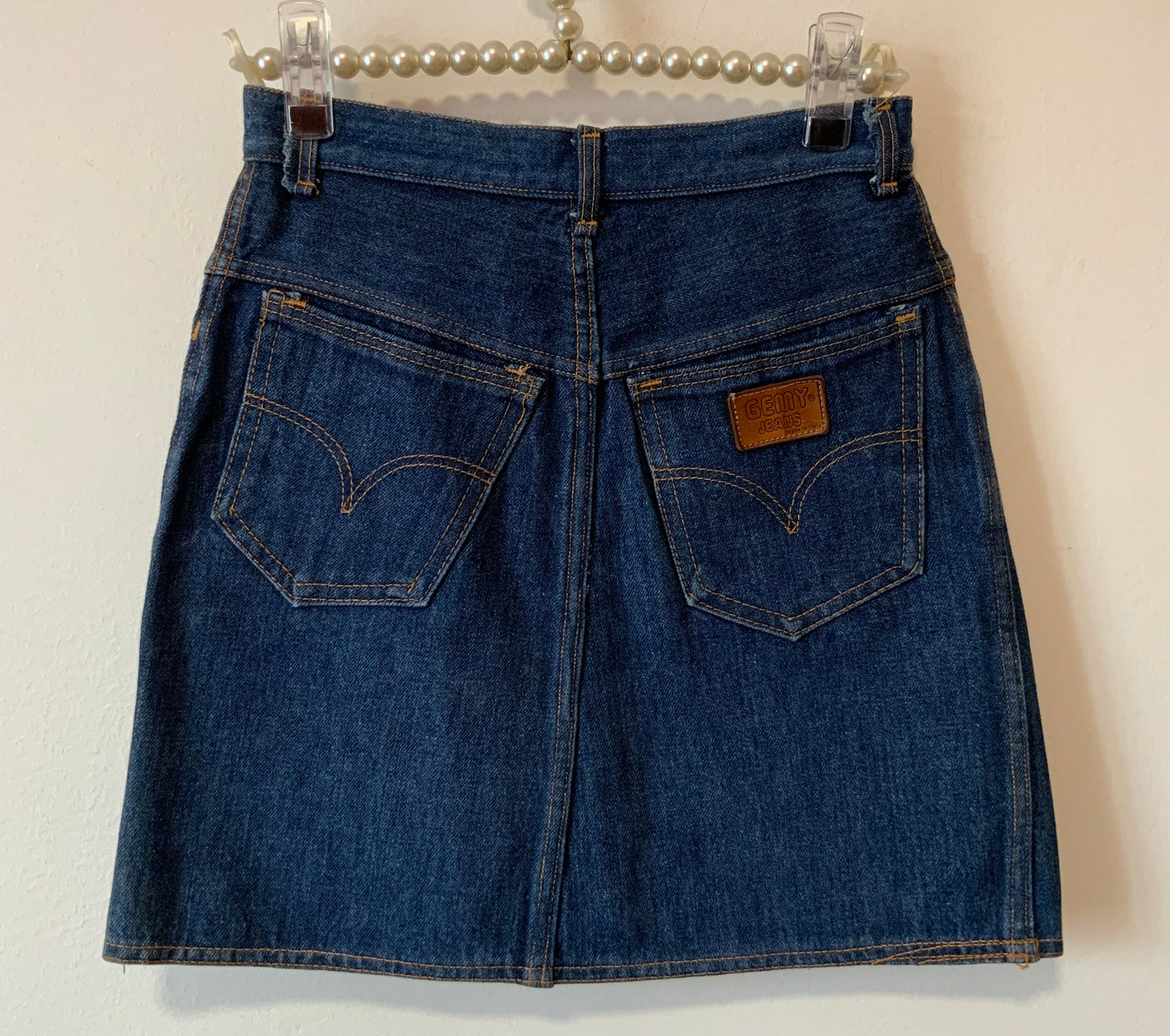 Mini Jupe Jean Denim Italy Vintage 1980- T34