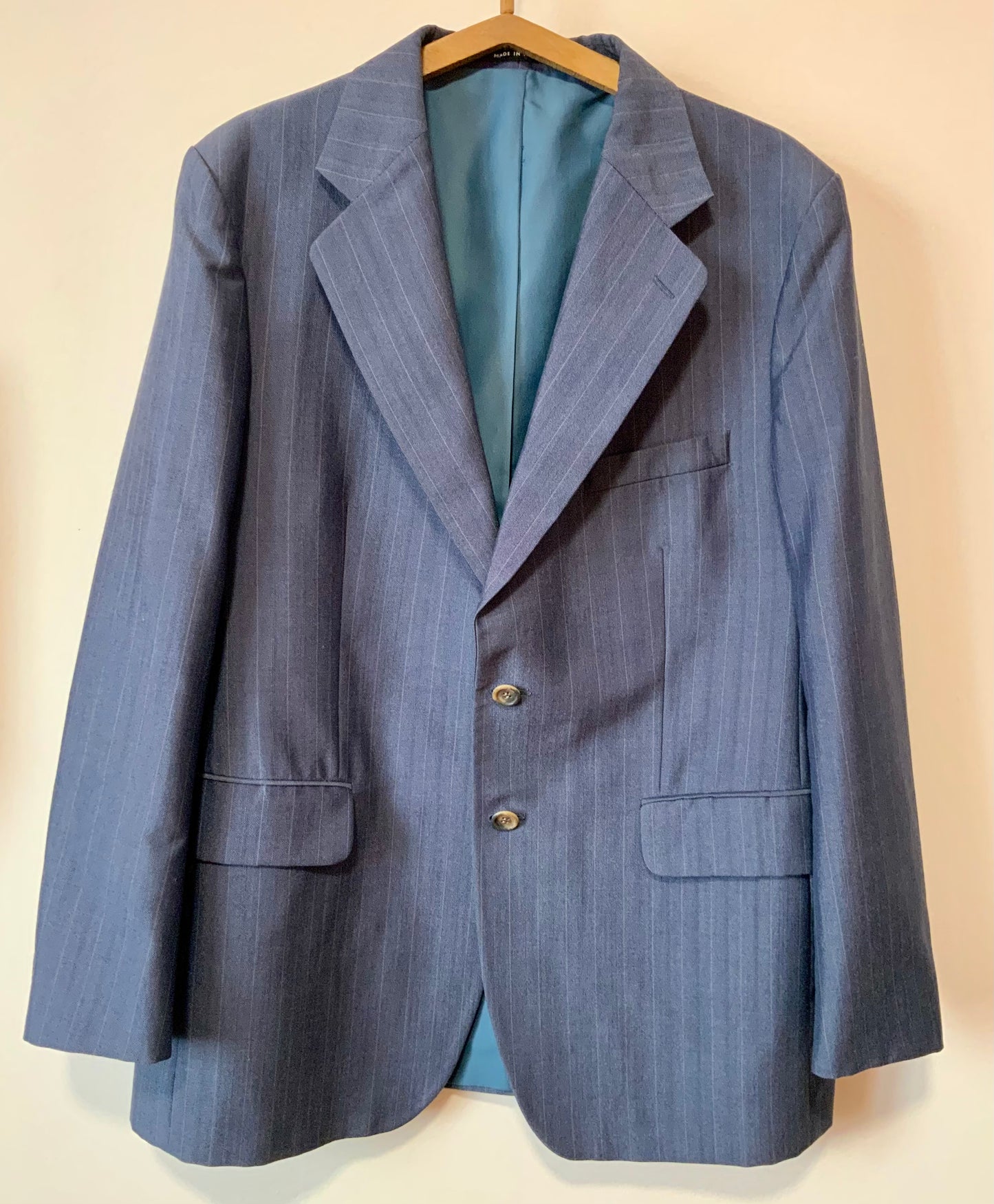 Blazer Veste rayures Vintage France 1970 -T46