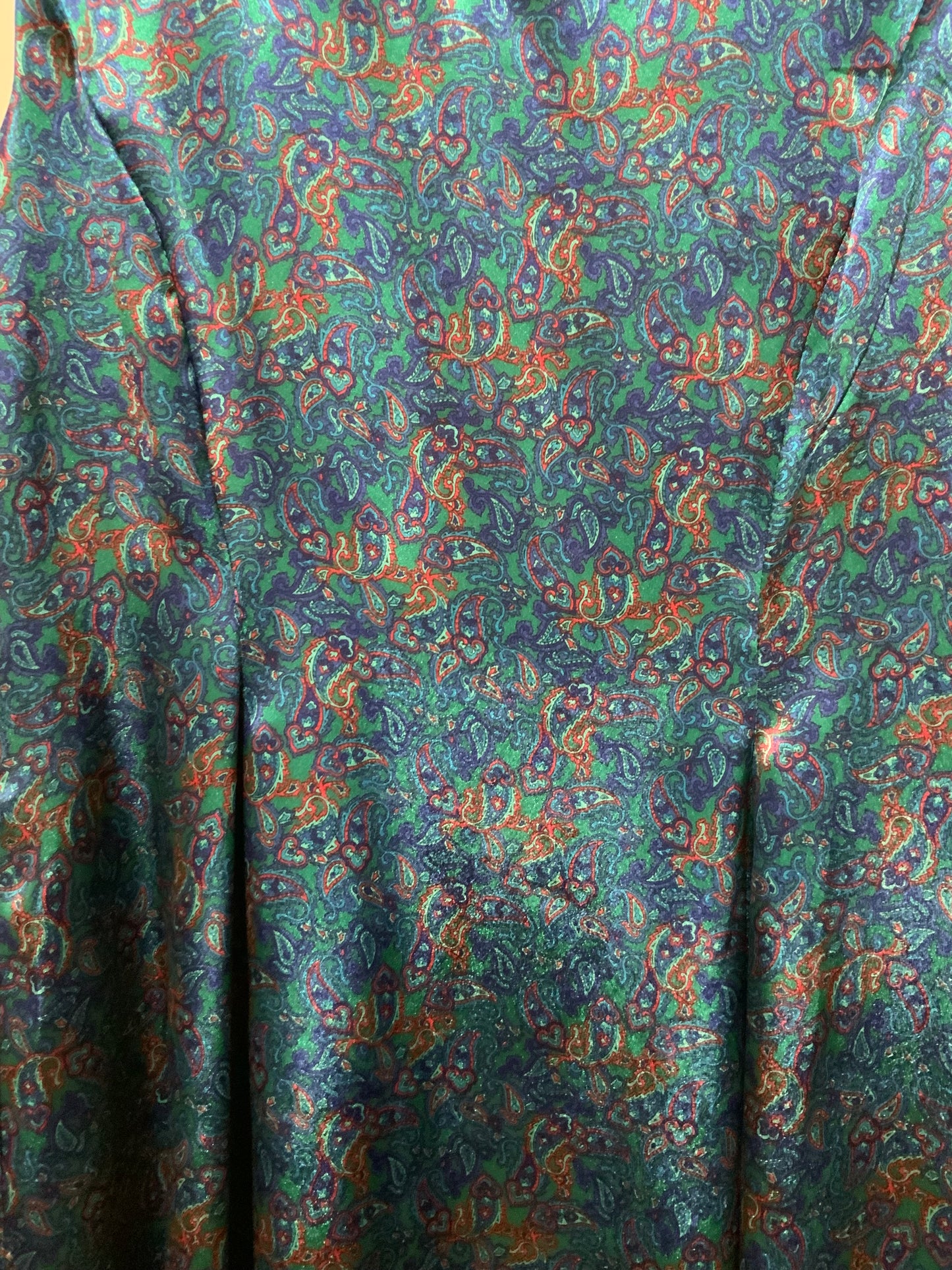 Robe aux motifs cachemires Confection Vintage 1980-