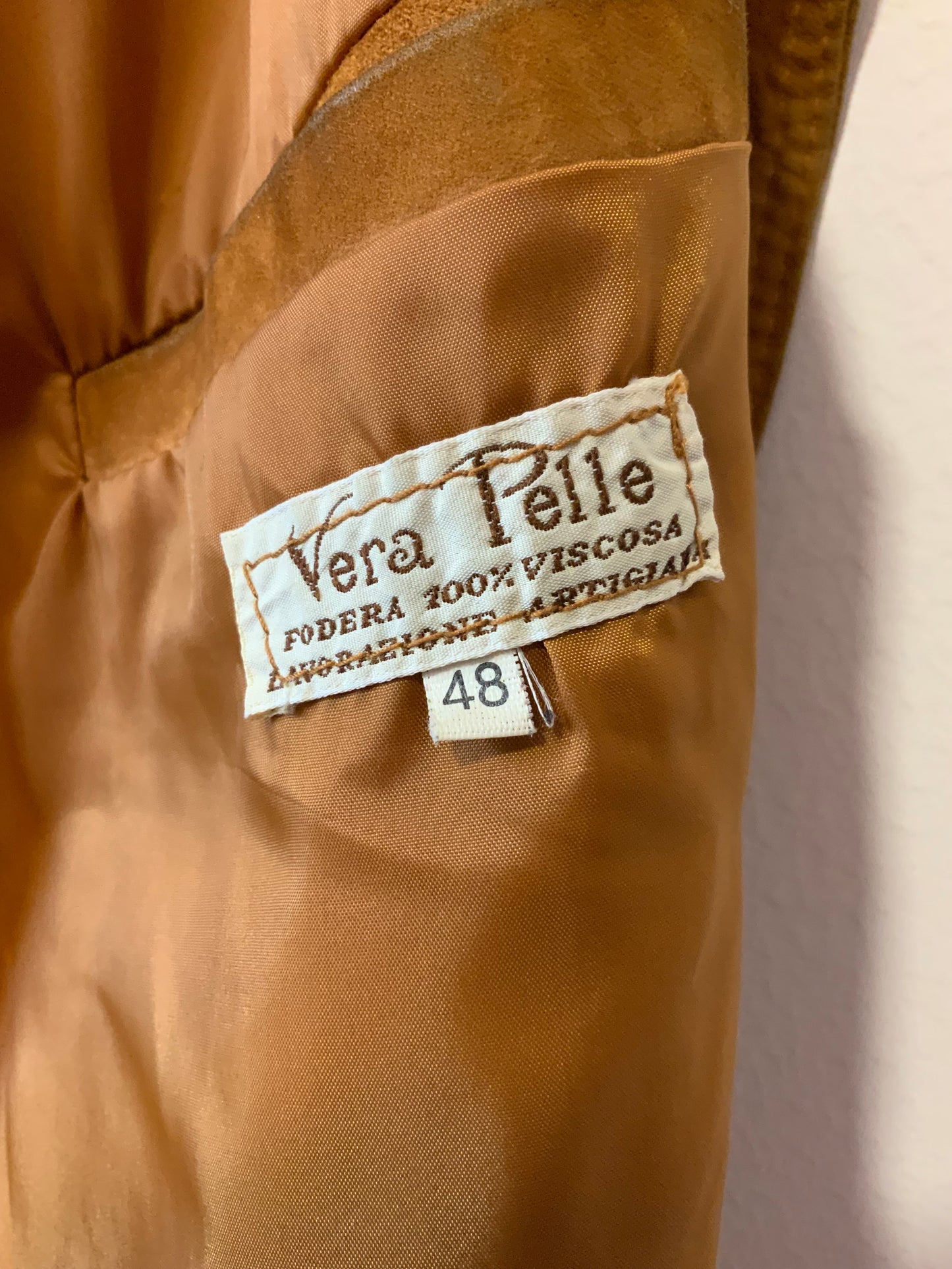 Blouson en Daim Camel Vintage 1980