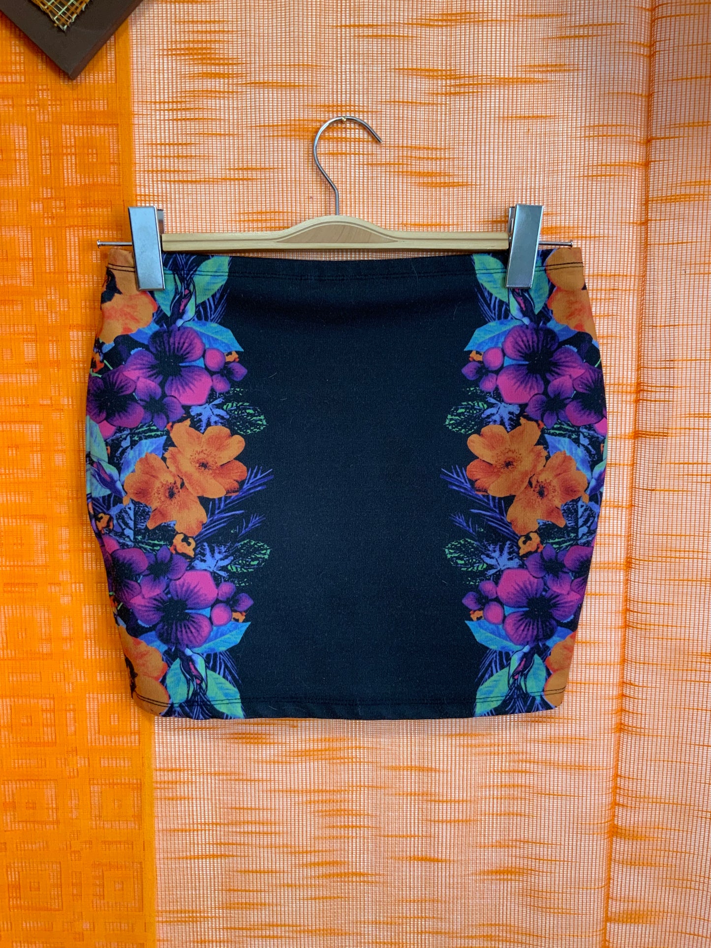 Ensemble a fleurs Vintage 1990 Mini jupe- T36