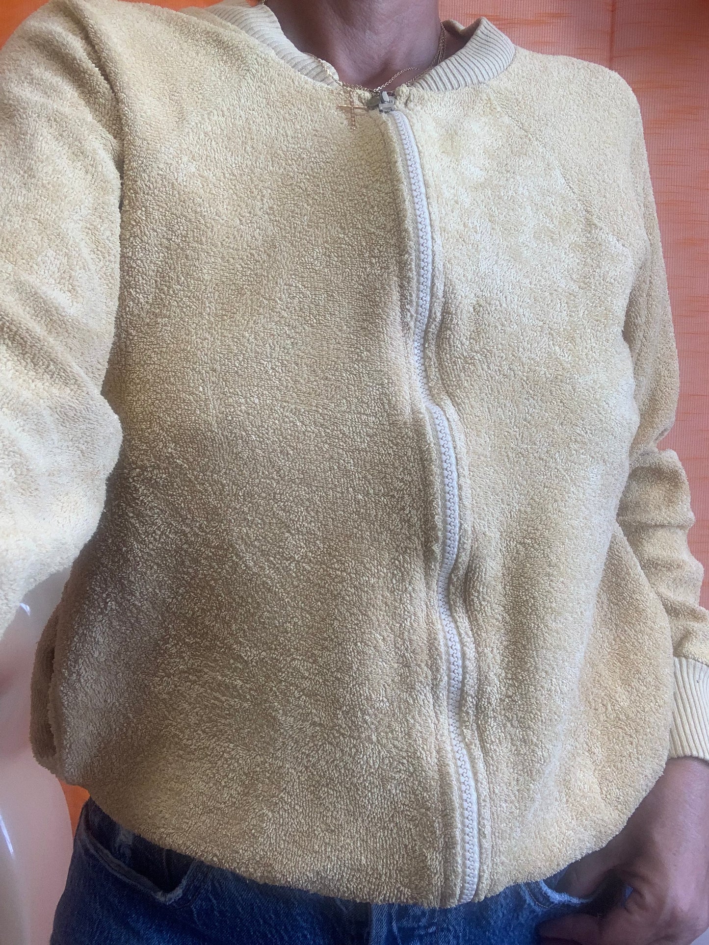 Gilet en Eponge Ted Lapidus Vintage 1970/80- T40 maxi.