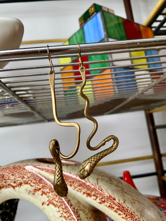 Boucles d’oreilles Serpents Vintage-