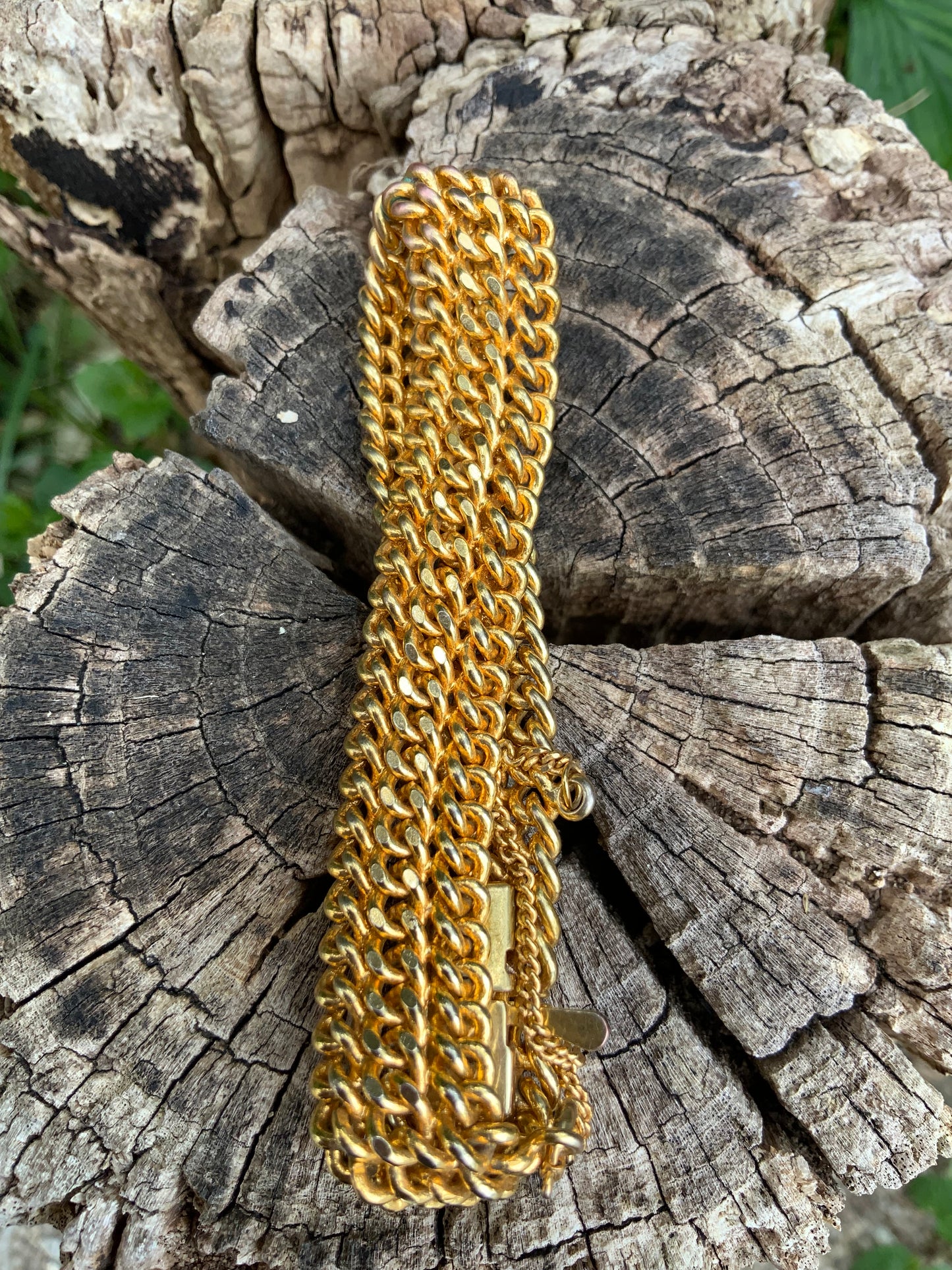 Bracelet Mailles plaqué or Vintage Chic