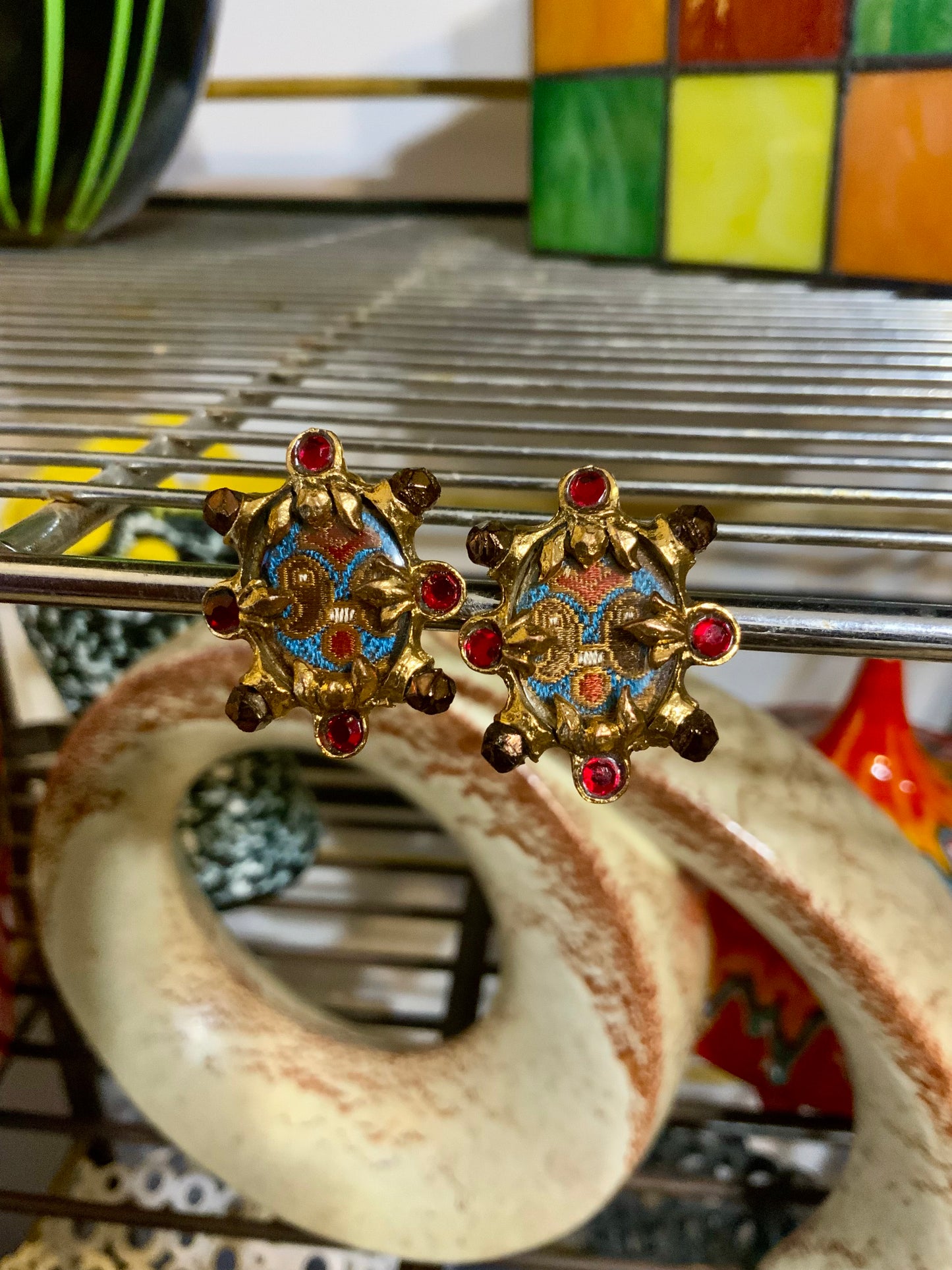 Boucles d’oreilles Sens Privé Vintage Haut de gamme style baroque