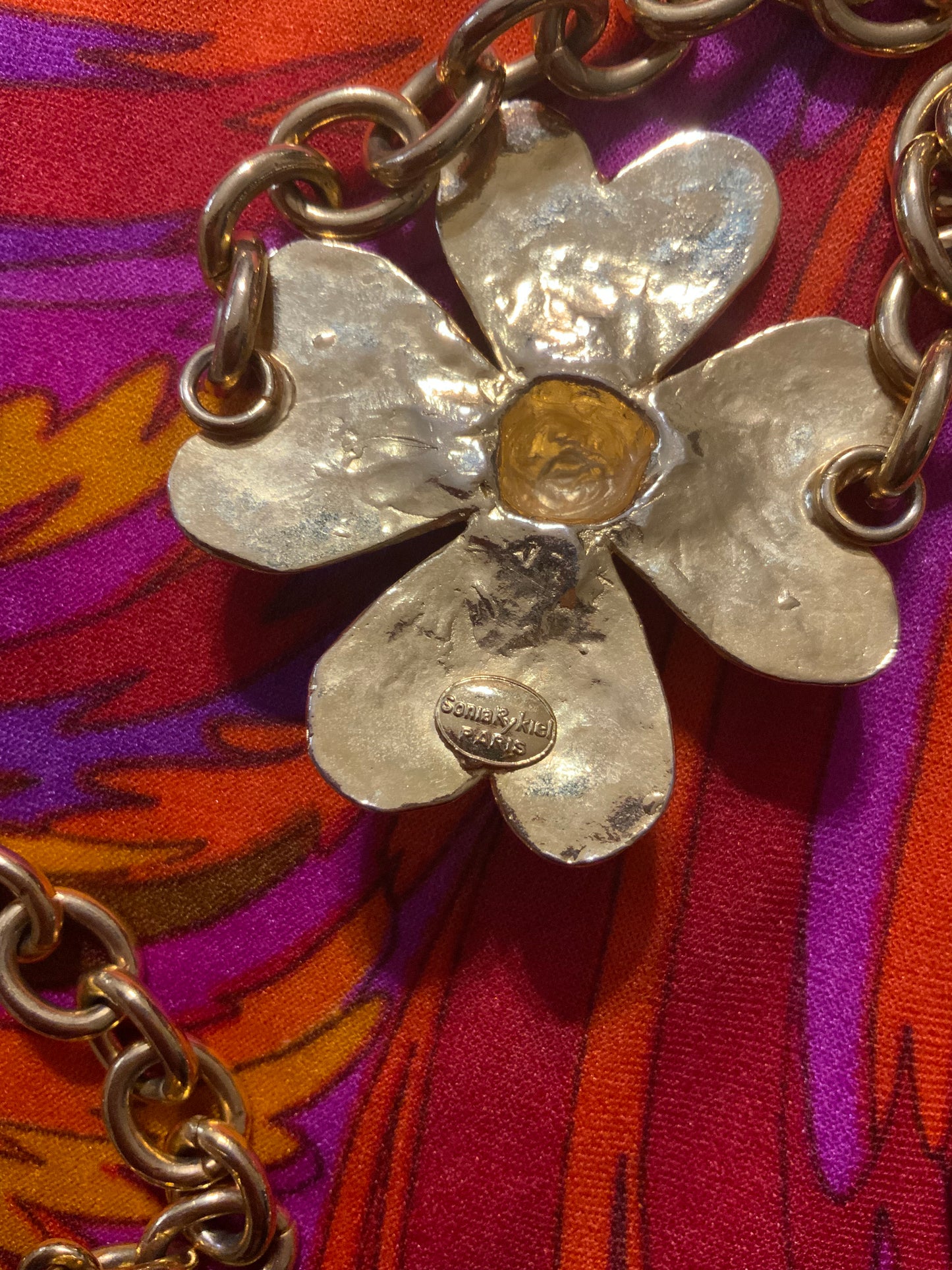 Ceinture chaine métal Sonia Rykiel Vintage 1990