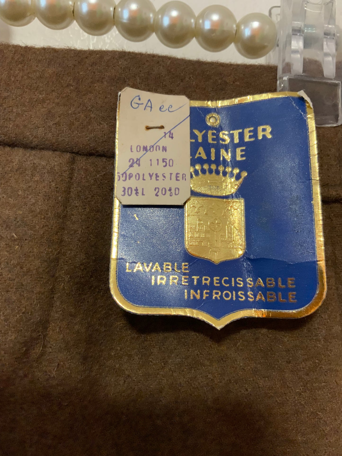 Authentique pattes d’éléphant Deadstock Vintage 1970 - T32