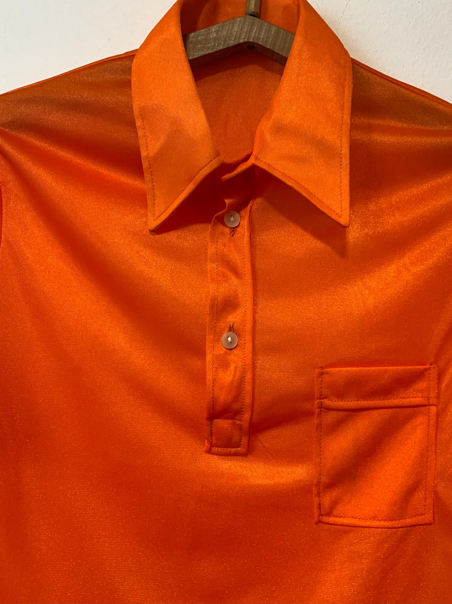 Chemise orange col pelle à tartes Vintage -T36/38