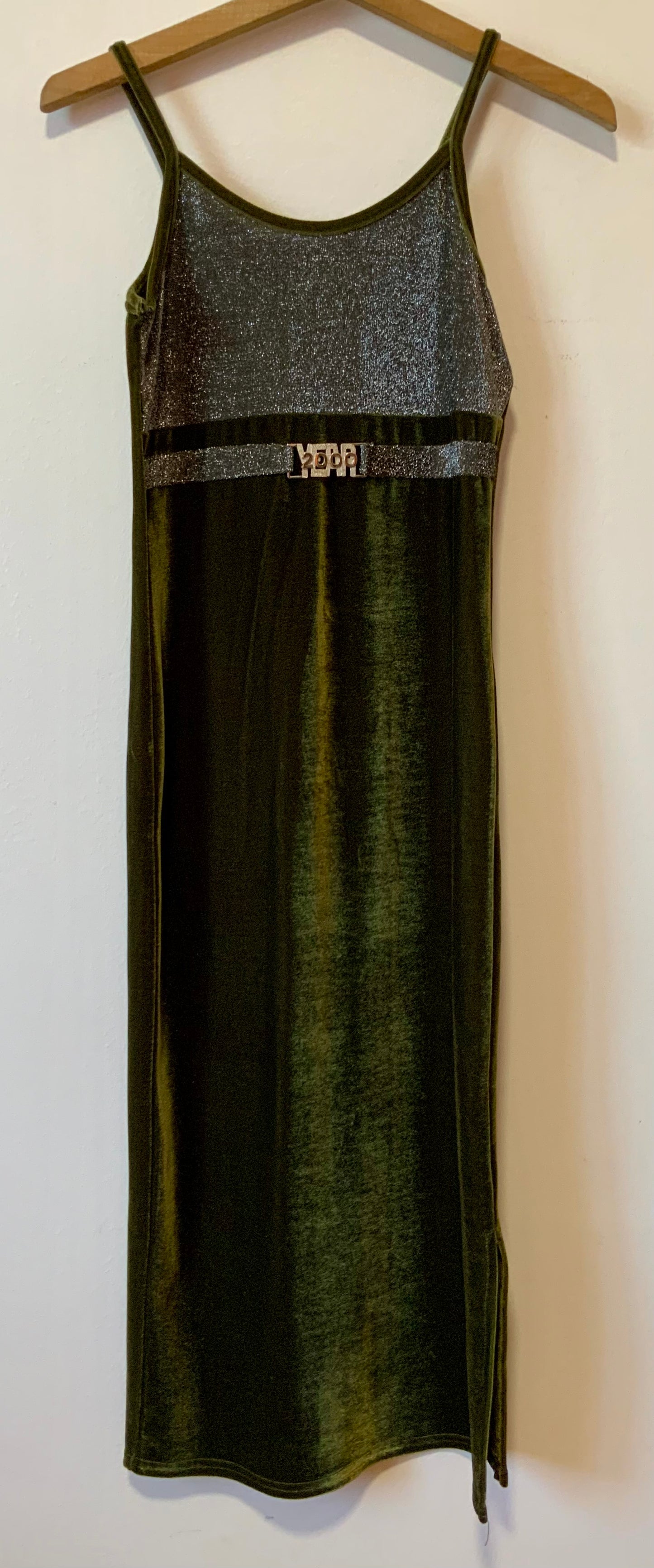 Robe longue Velours Pailleté Vintage 2000- T38
