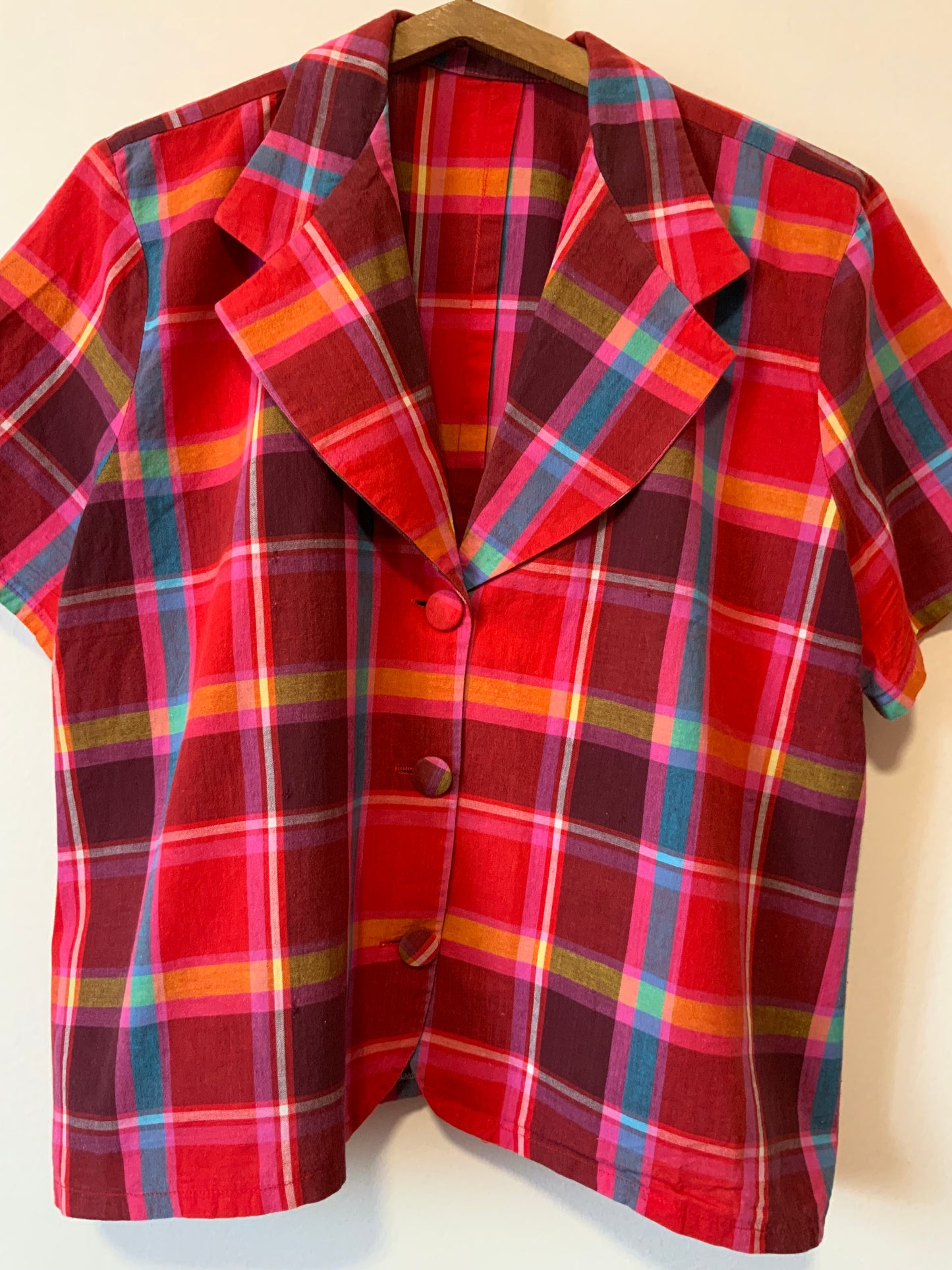 Chemisier a carreaux Madras Vintage- T40