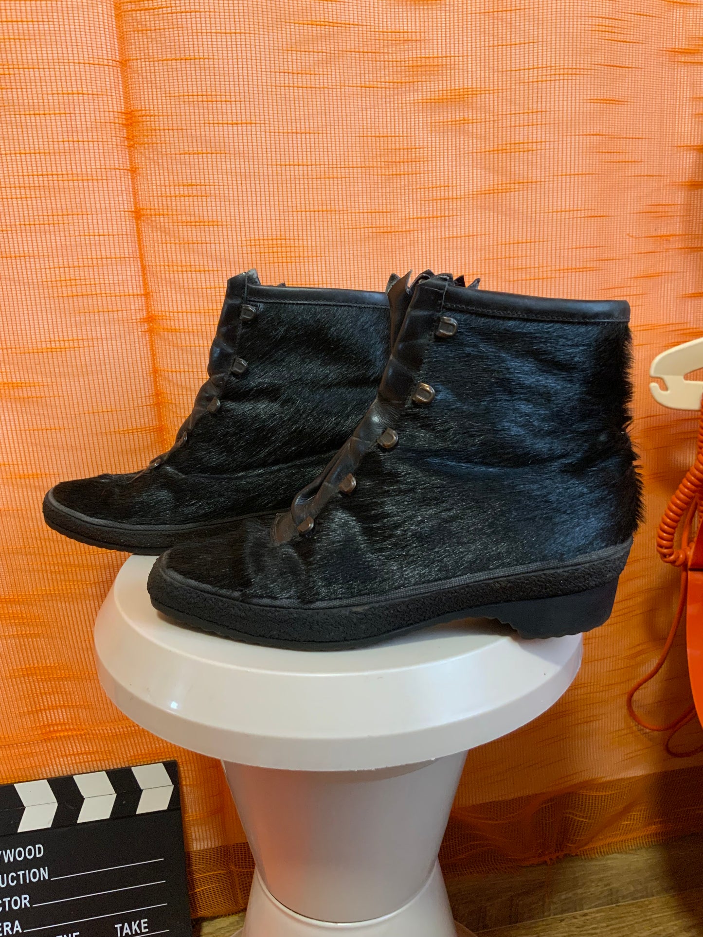 Bottines Fourrées Vintage Deadstock Fourrure 1970 Originales