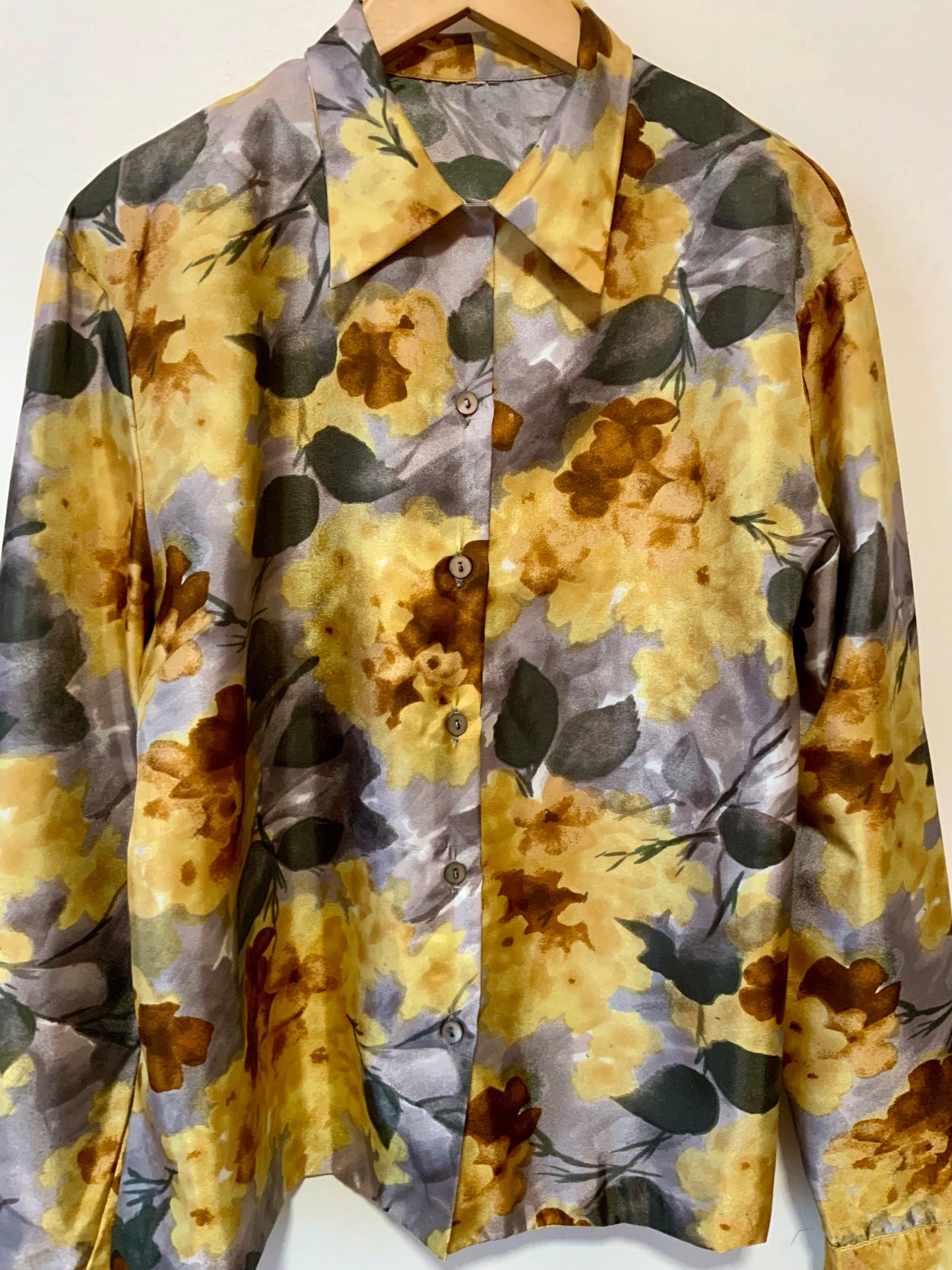 Chemisier à fleurs Vintage Élégance - T42 maxi.