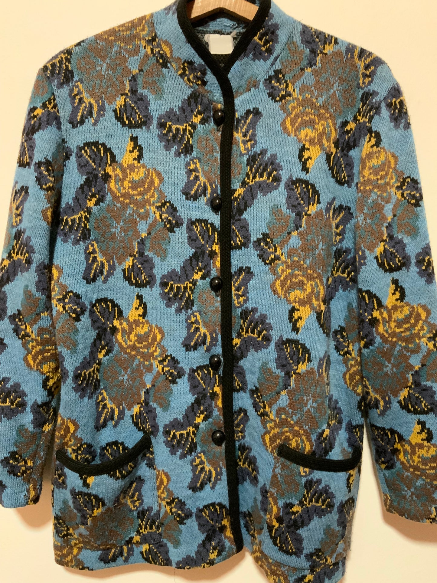Gilet a Fleurs Vintage 1980