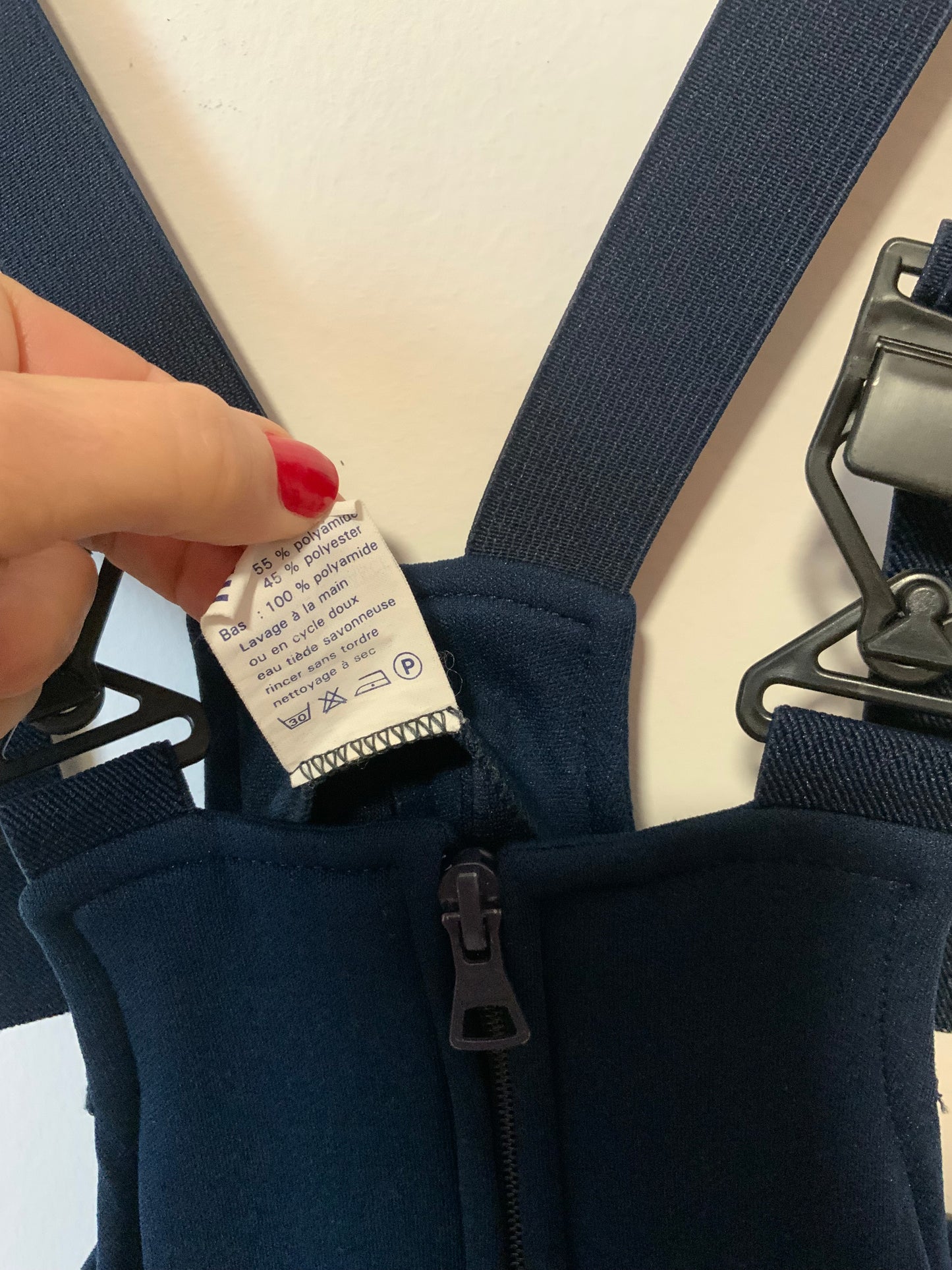 Salopette de ski Fuseau avec renforts Sports d’hiver 1970/80 France Vintage