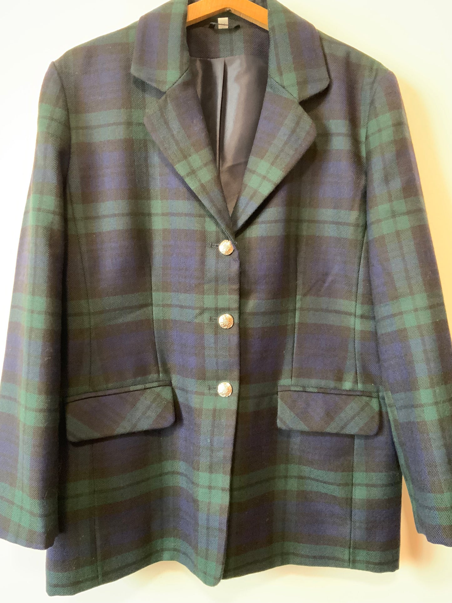 Tailleur Pantalon Tartan Ecossais pure laine vierge Héritage Scotland Vintage- T42