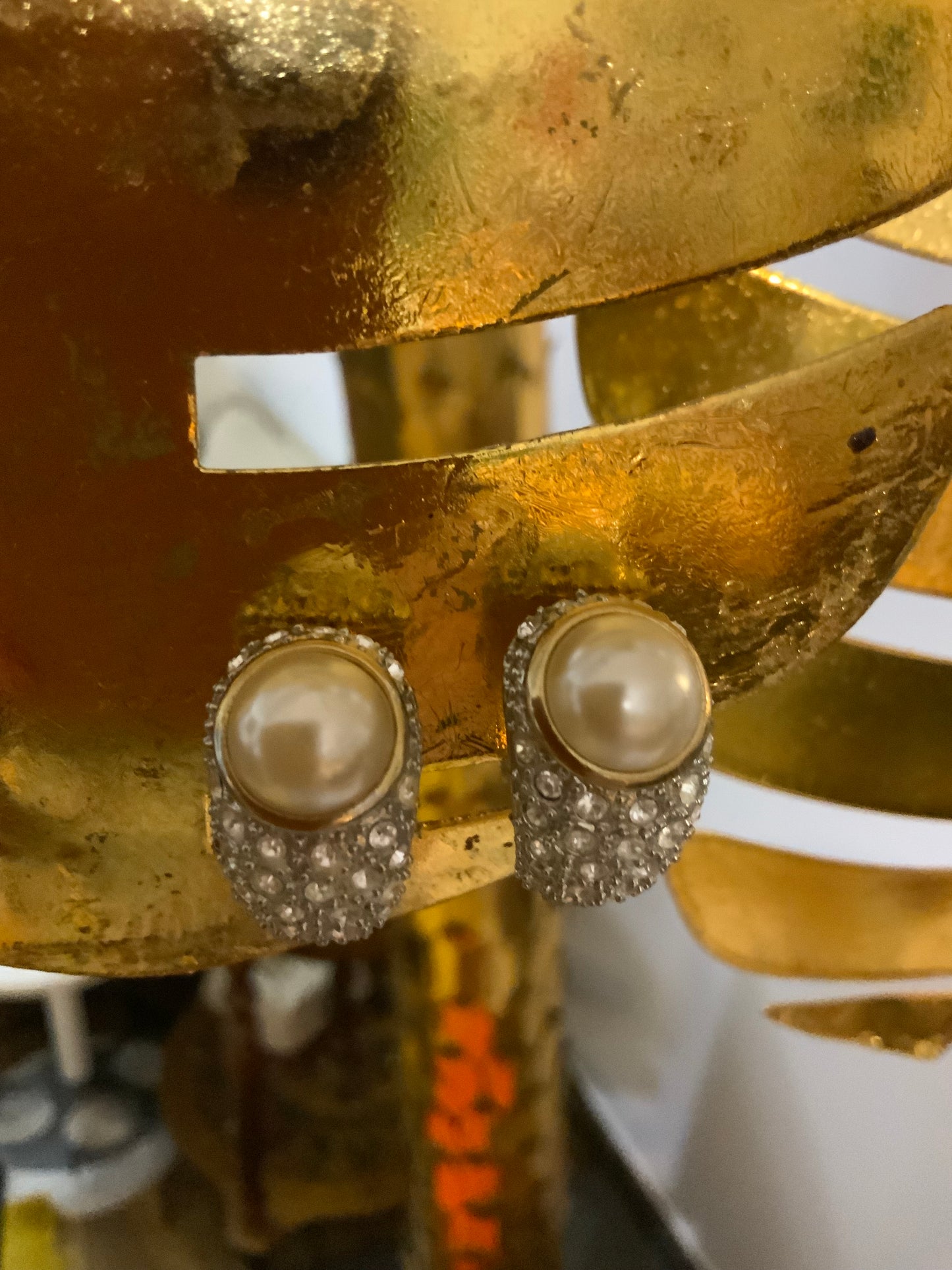 Boucles d’oreilles Anciennes Plaquées