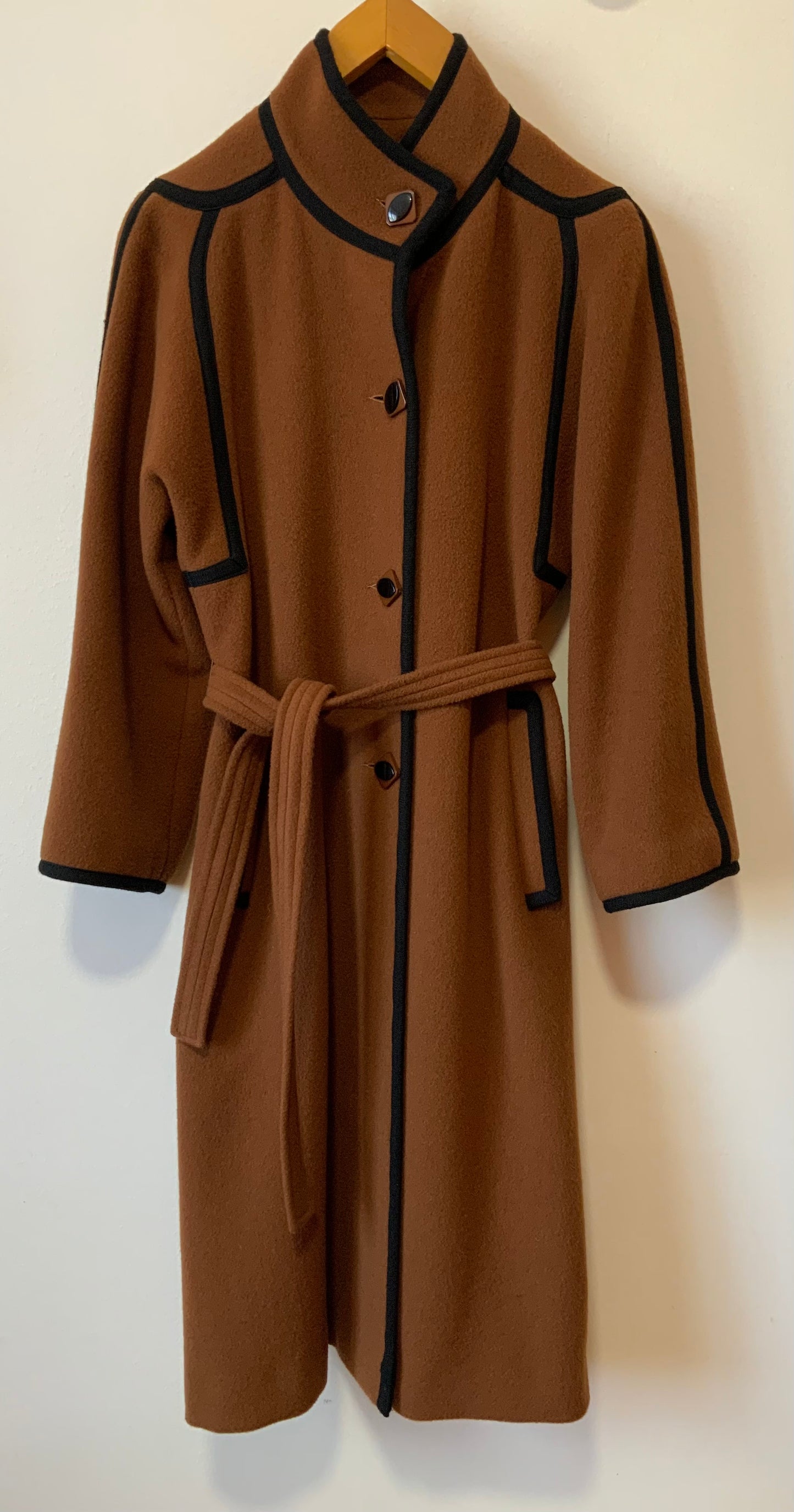 Manteau Trench Vintage 1980 Laine Original  Sublime - T38/40-