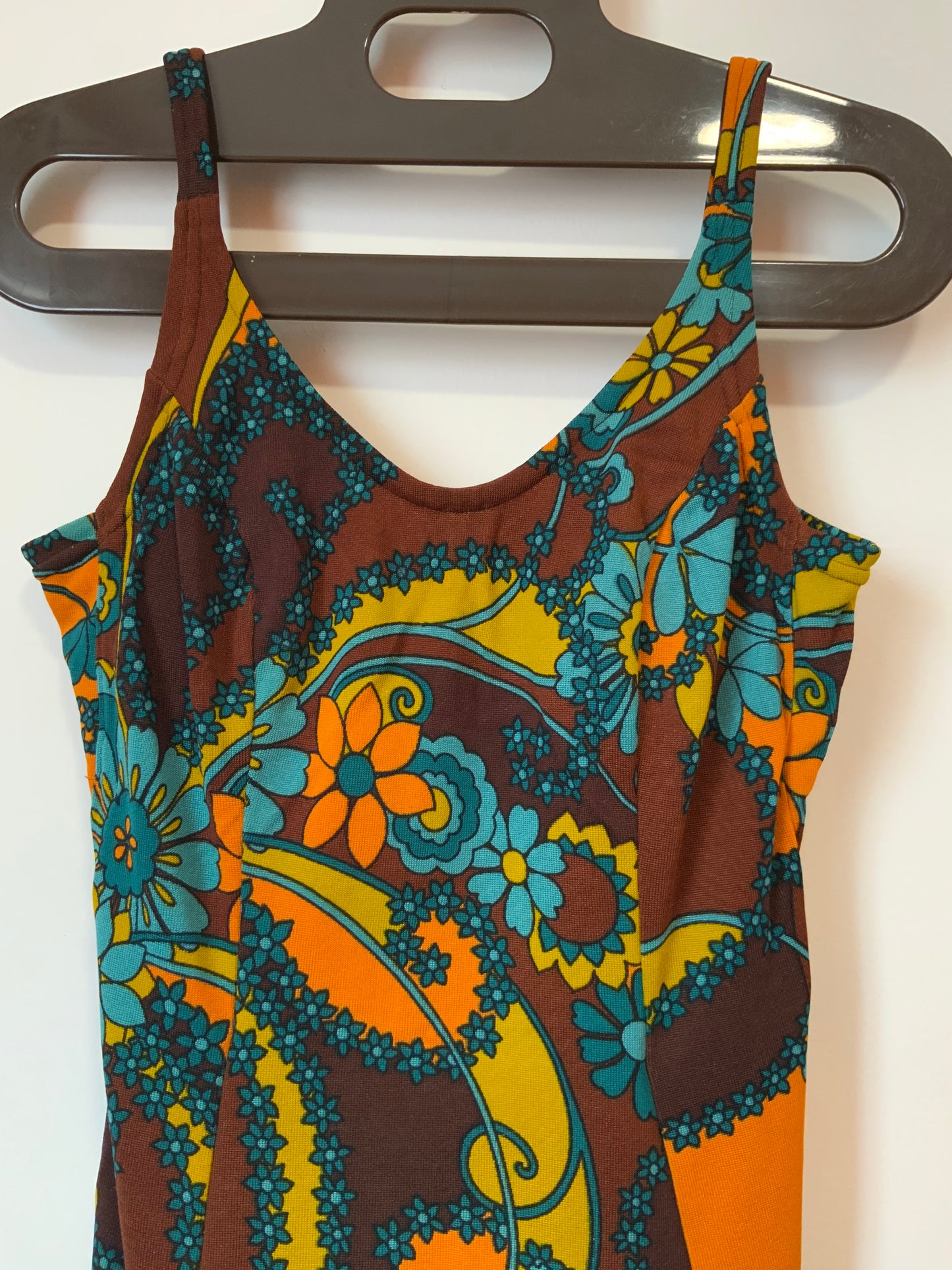Superbe Maillot de bain à fleurs Vintage France 1970- T44