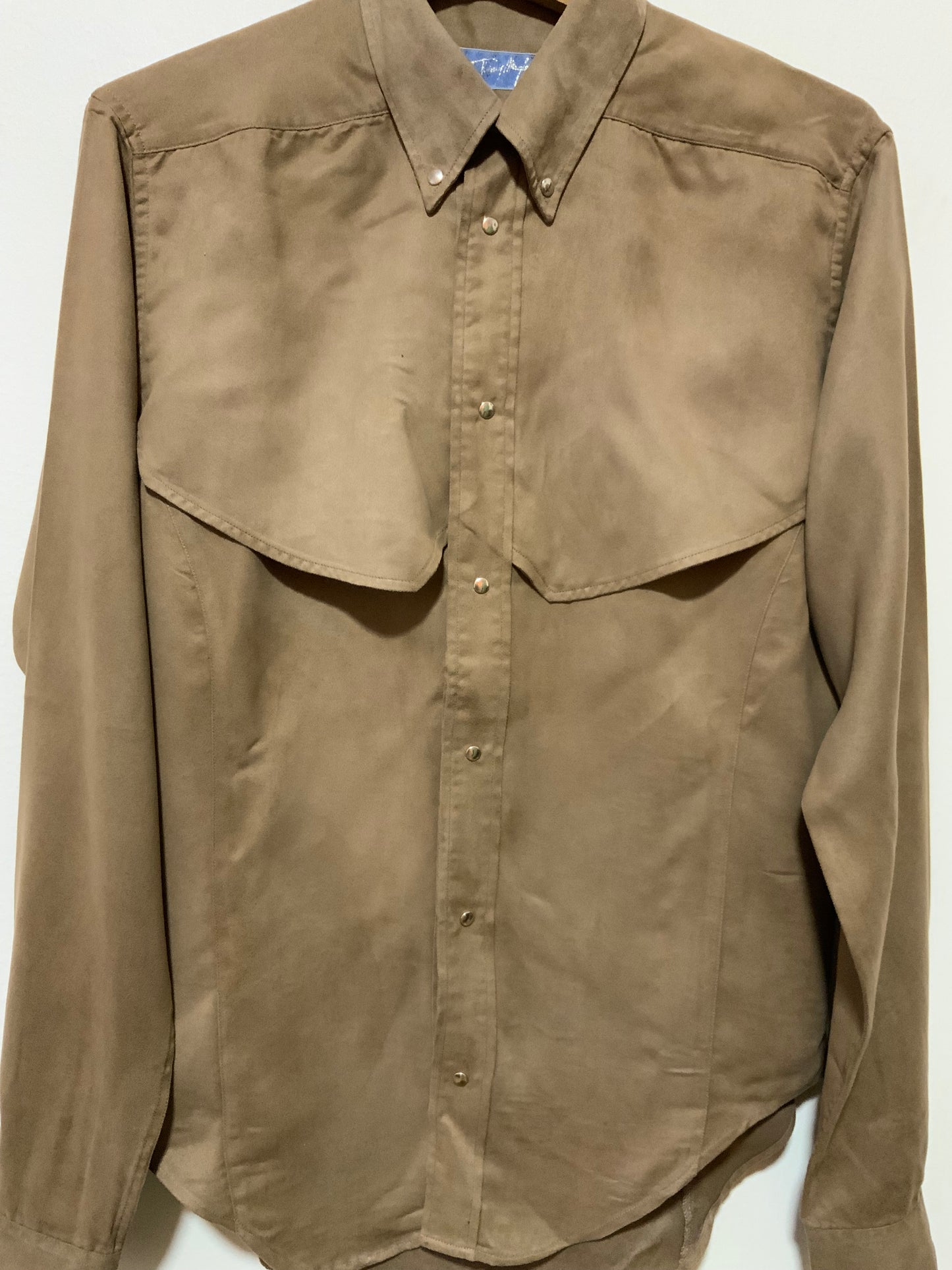 Chemise suédine Thierry Mugler Vintage 1990 Luxe - T39