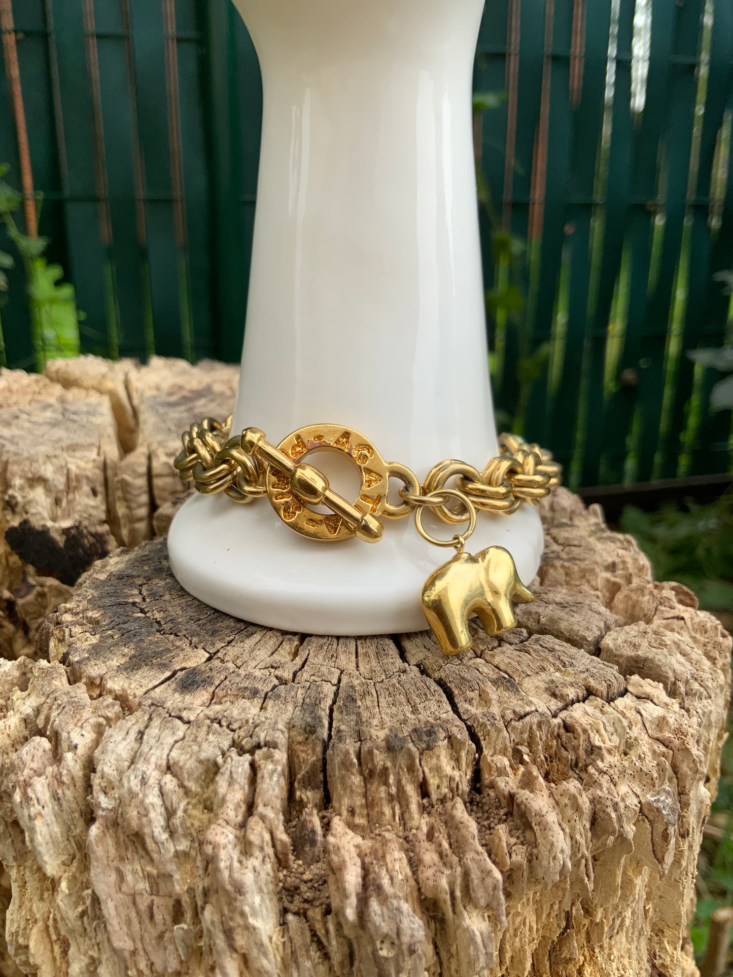 Bracelet Agatha Vintage breloque 1990 Paris France