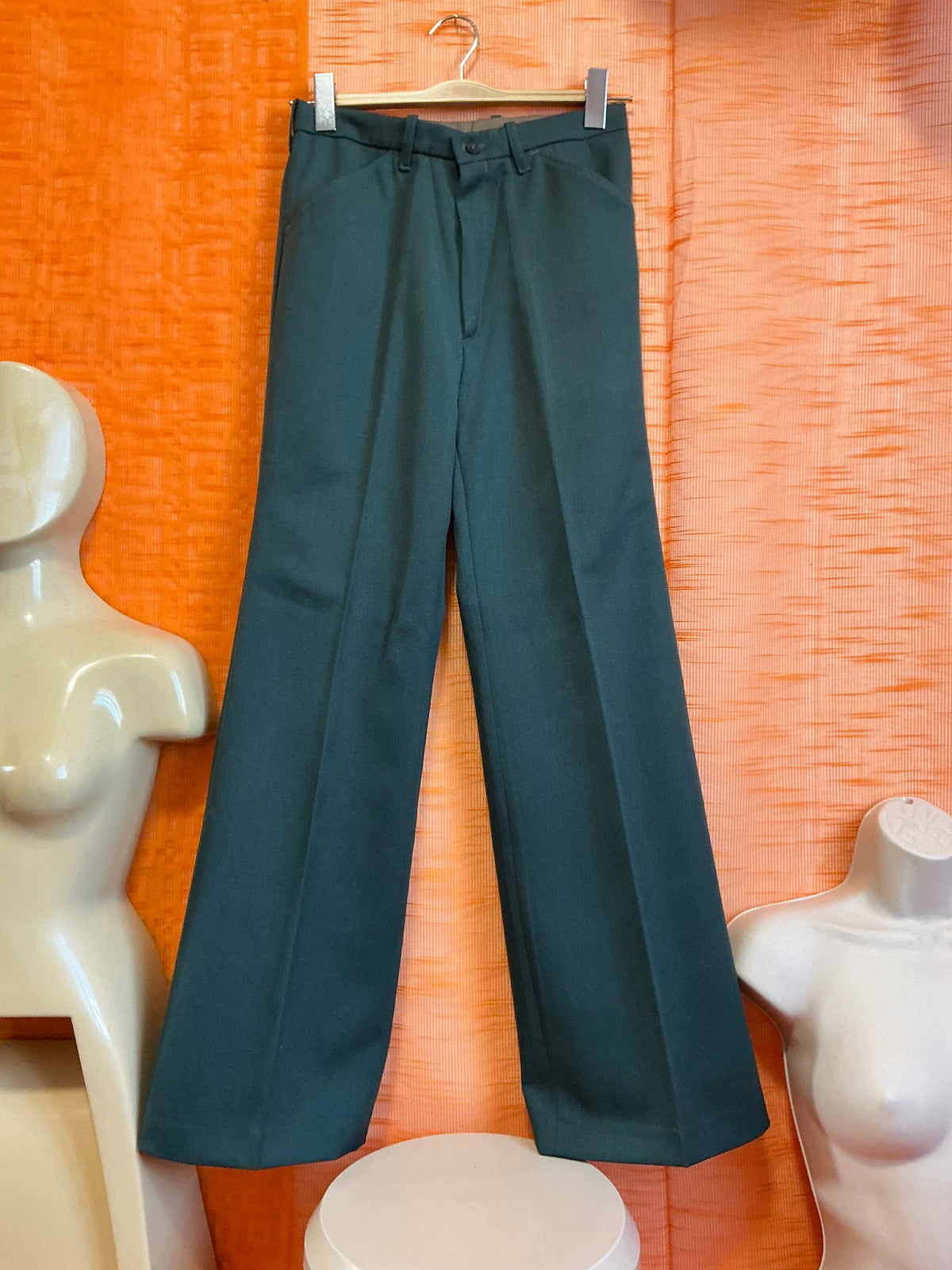 Pantalon Pattes d’éléphant Neuf Tergal avec étiquettes Vintage 1970-T36