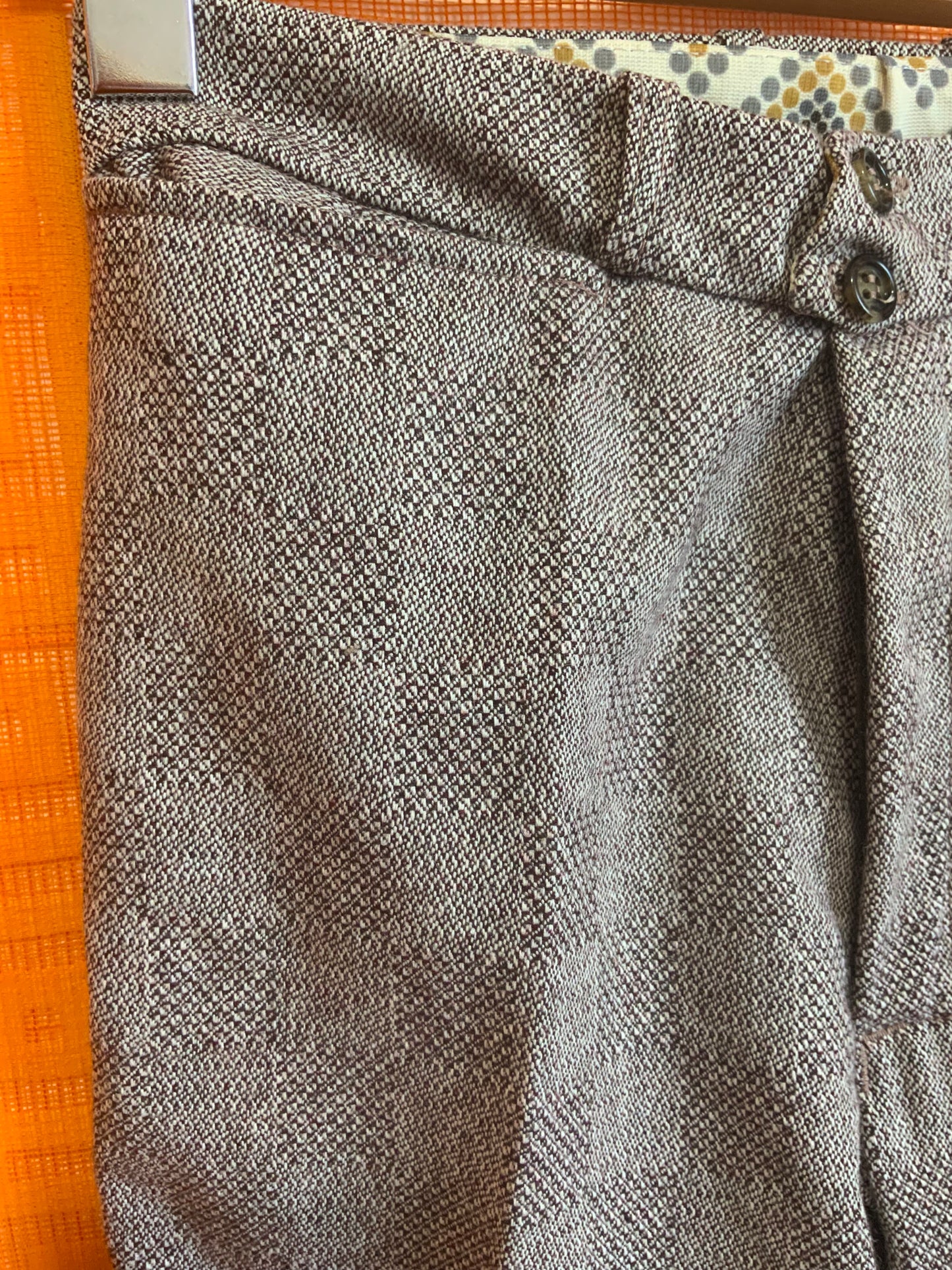 Sublime Tailleur Flare- Pelle à tartes Vintage 1970 Deadstock - T32