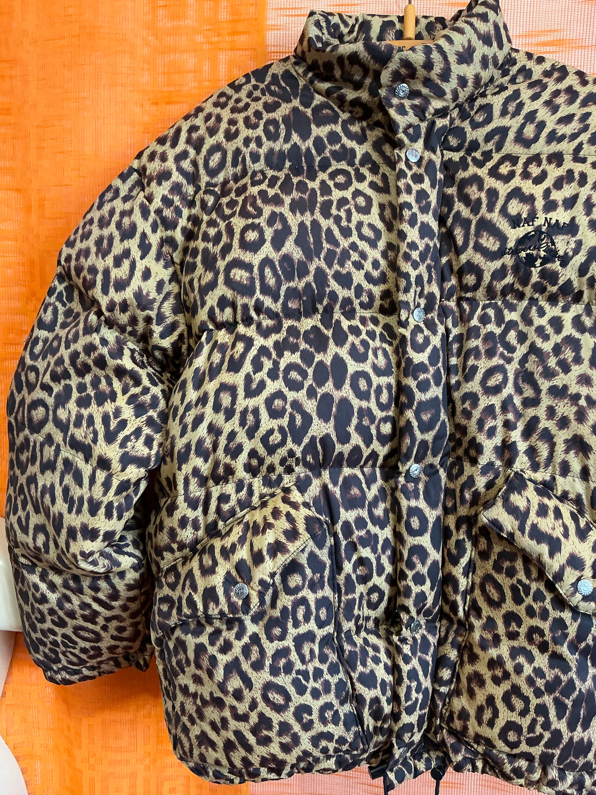 Manteau Doudoune Léopard Naf Naf Vintage 1990- TU