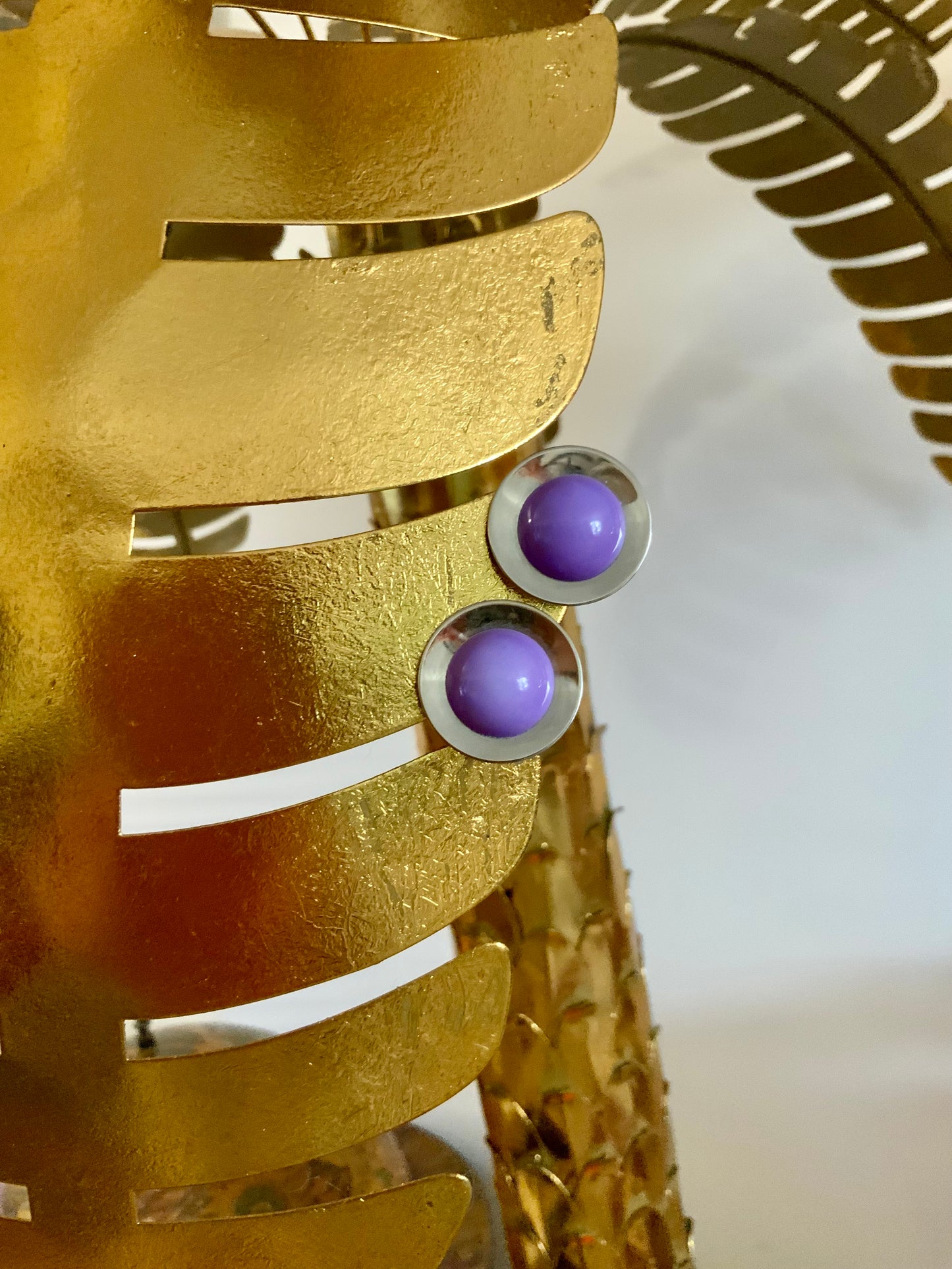 Boucles d’oreilles Design Pur Vintage 1980
