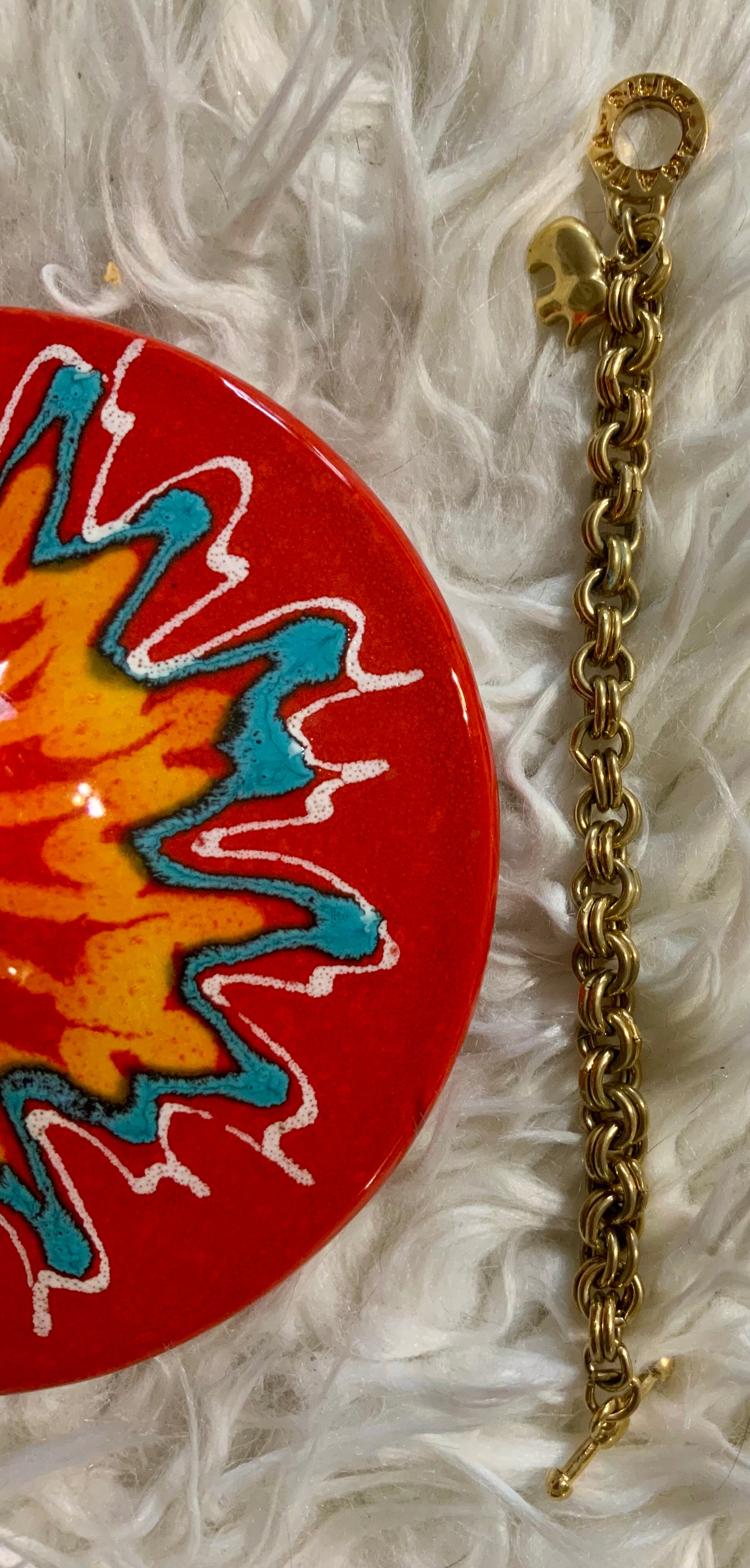 Bracelet Agatha Vintage breloque 1990 Paris France