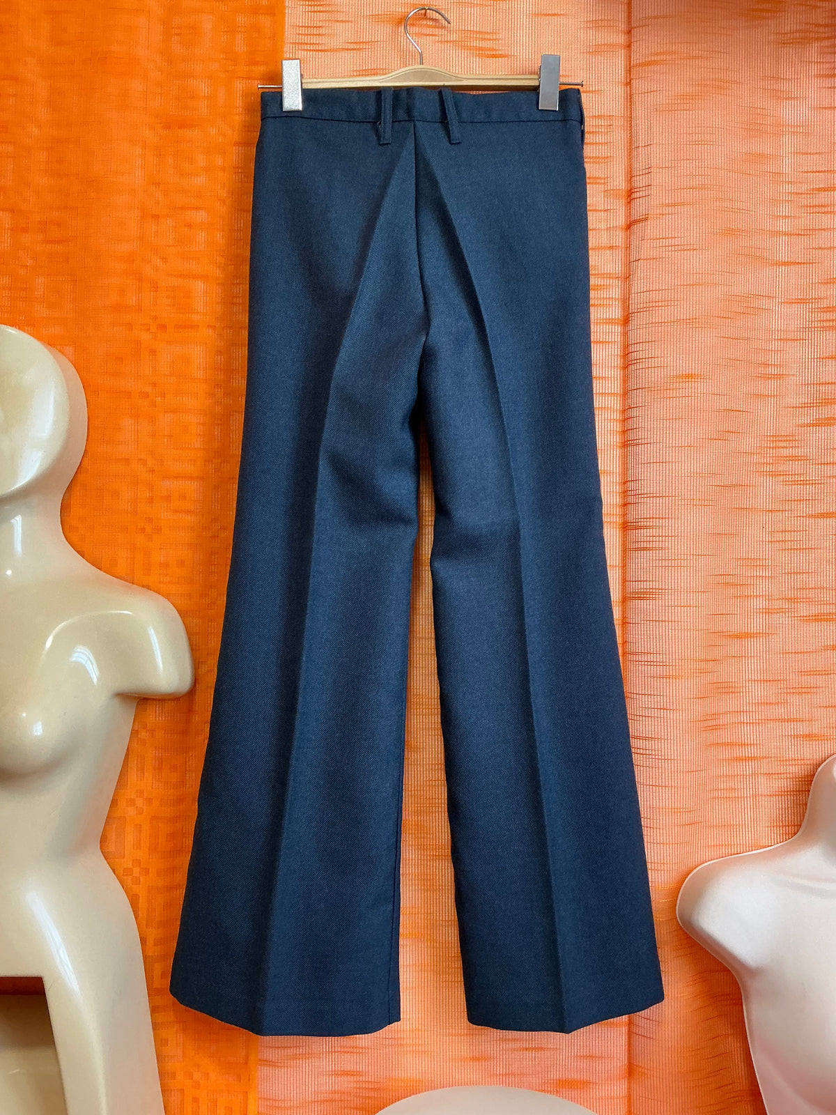 Pantalon Flare Laine peignée Deadstock Vintage 1970 Eural France- T34/36
